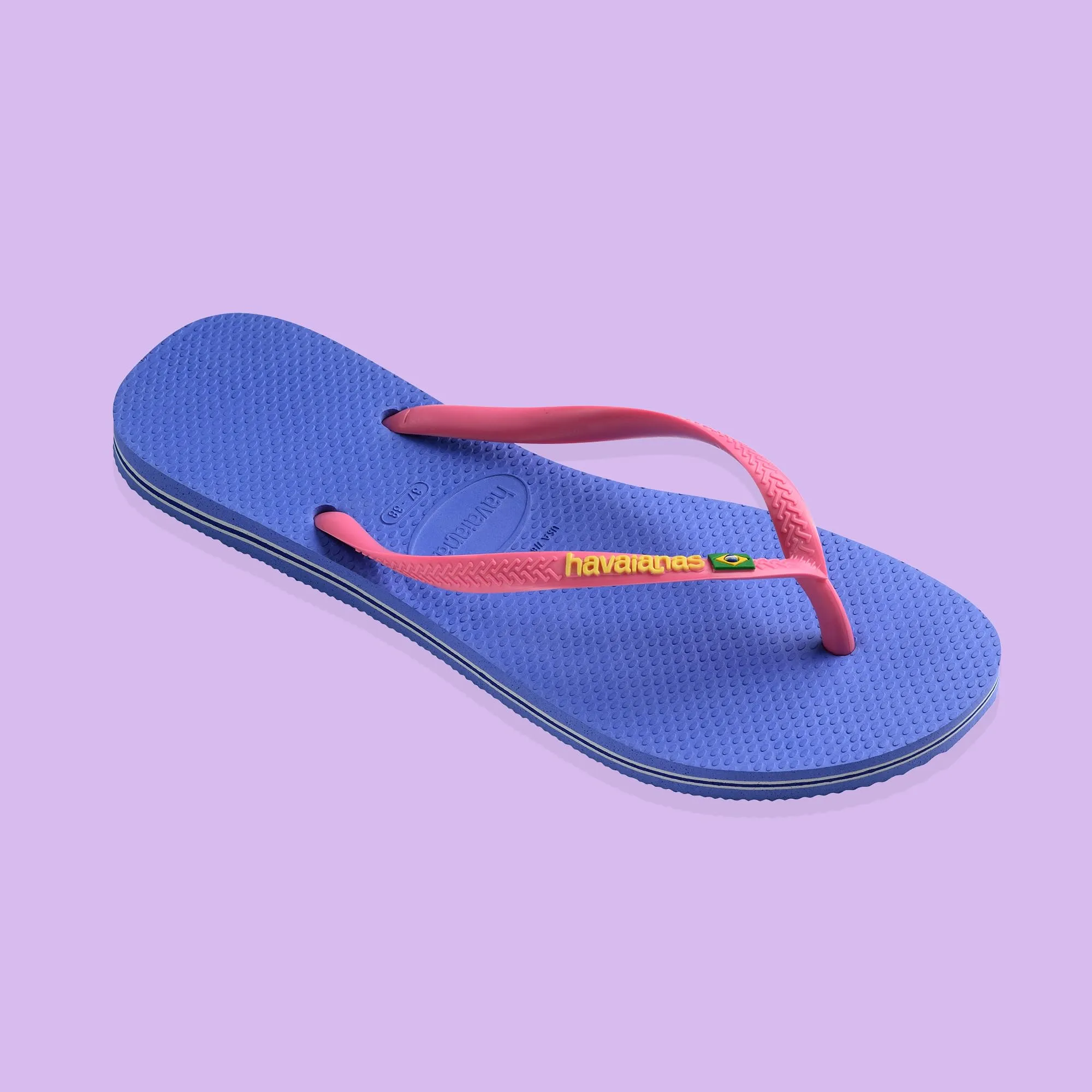 Havaianas Slim Brasil Logo Donna FlipFlop Provence Blue 33 EU - immagine 5