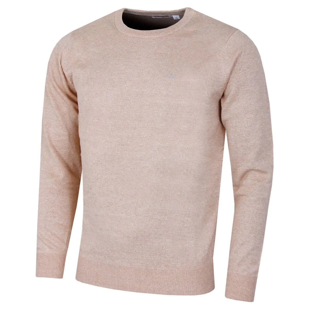 Calvin Klein Uomo Maglione Golf Girocollo - Caramello mélange - M - immagine 1