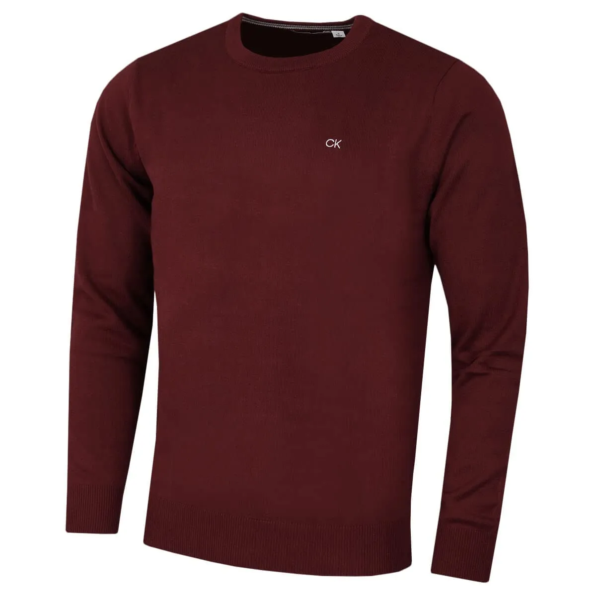 Calvin Klein Uomo Maglione Golf Girocollo - Borgogna - XXL - immagine 1