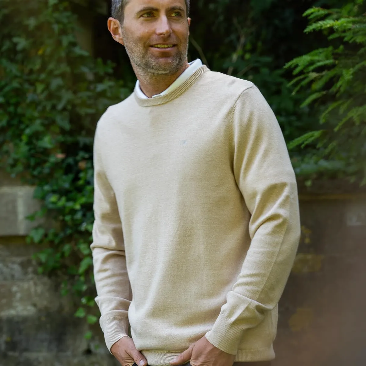 Calvin Klein Uomo Maglione Golf Girocollo - Caramello mélange - 3XL - immagine 3