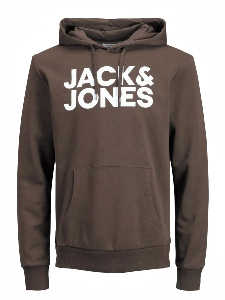 Jack & Jones Jjecorp - Felpa con Cappuccio da Uomo con Logo (Confezione da - immagine 1