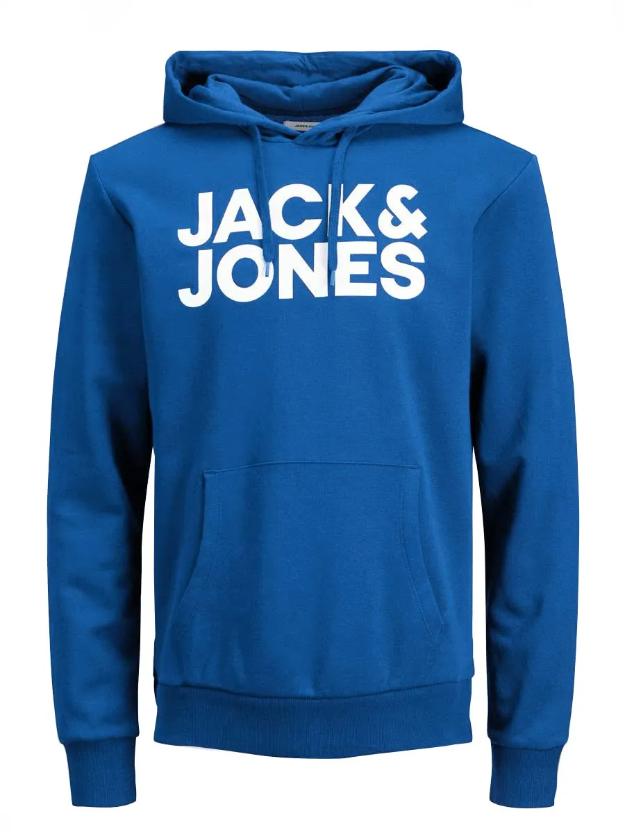 Jack & Jones Jjecorp - Felpa con Cappuccio da Uomo con Logo (Confezione da - immagine 1