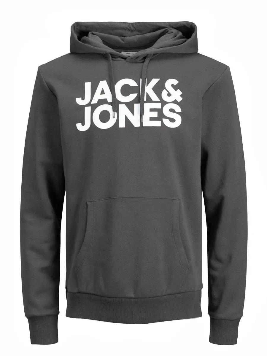 Jack & Jones Jjecorp - Felpa con Cappuccio da Uomo con Logo (Confezione da - immagine 1