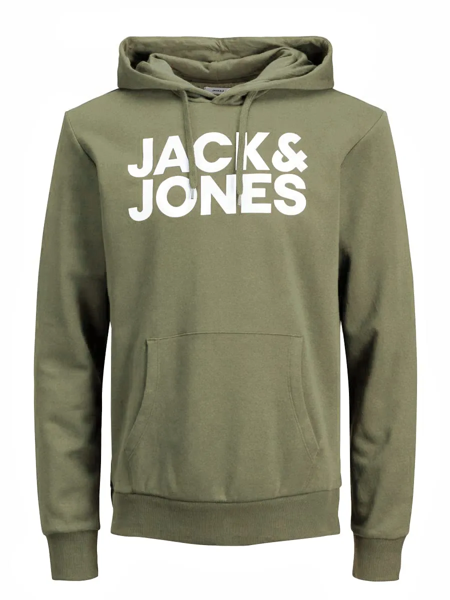 Jack & Jones Jjecorp - Felpa con Cappuccio da Uomo con Logo (Confezione da - immagine 1