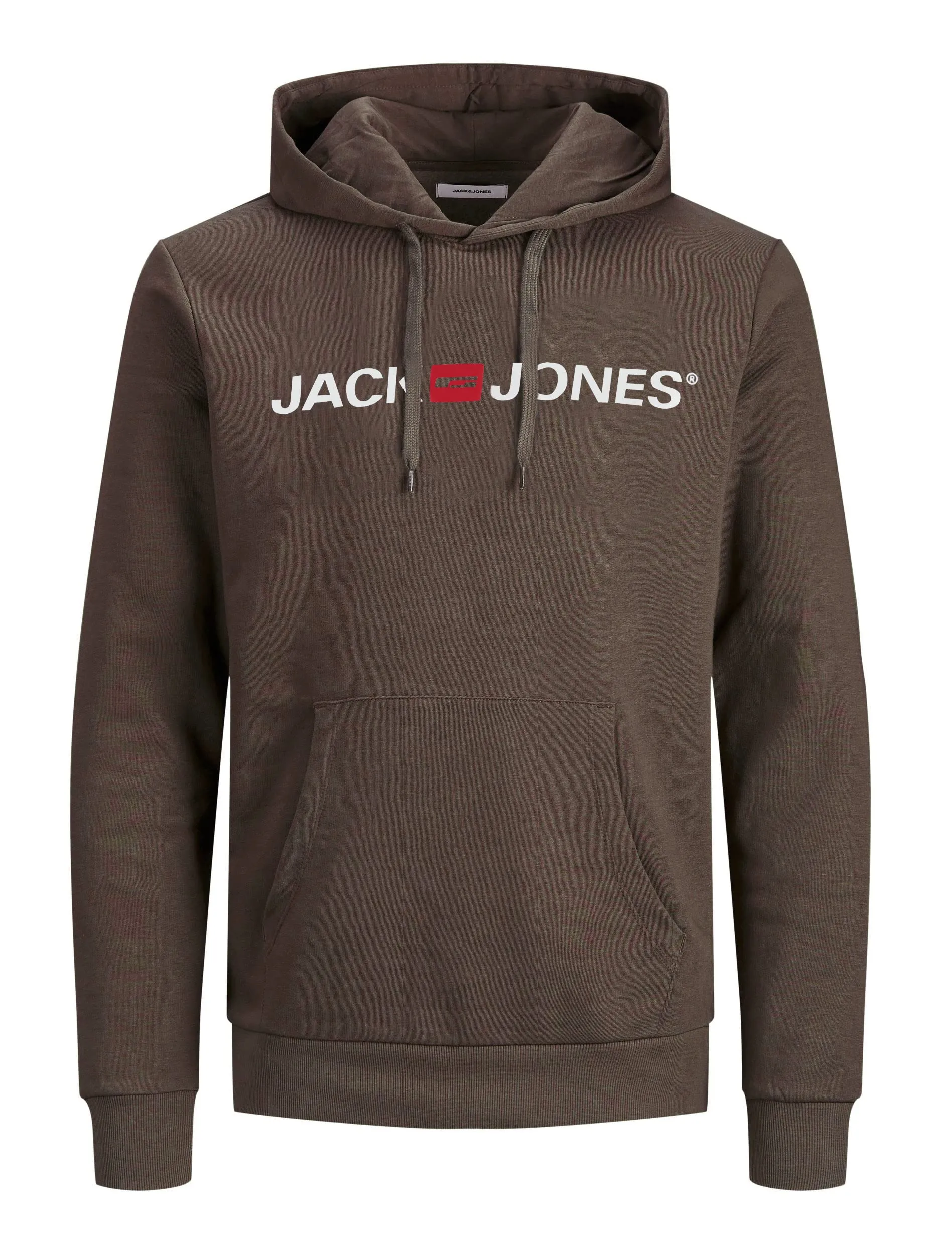 JACK & JONES Felpa con Cappuccio con Logo Male, Marrone (pacciame/Reg Fit), XS - immagine 1