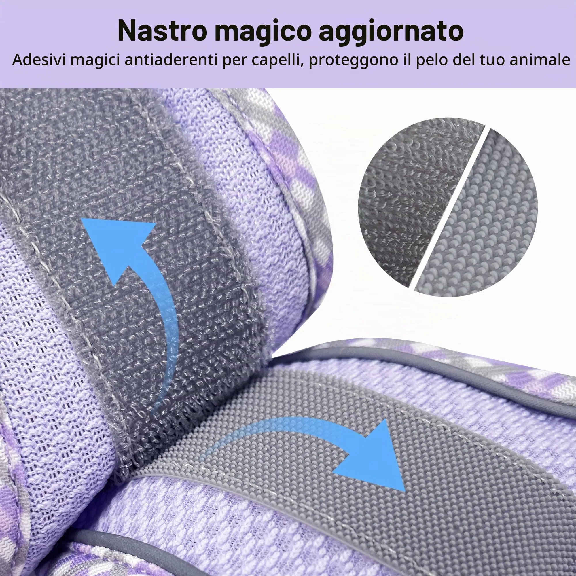 AIITLE Pettorina per cani anti-fuga, gilet anti-tiro con guinzaglio, strisce riflettenti, imbracature regolabili per animali domestici all'aperto per cani di taglia media, Viola XXS - immagine 9