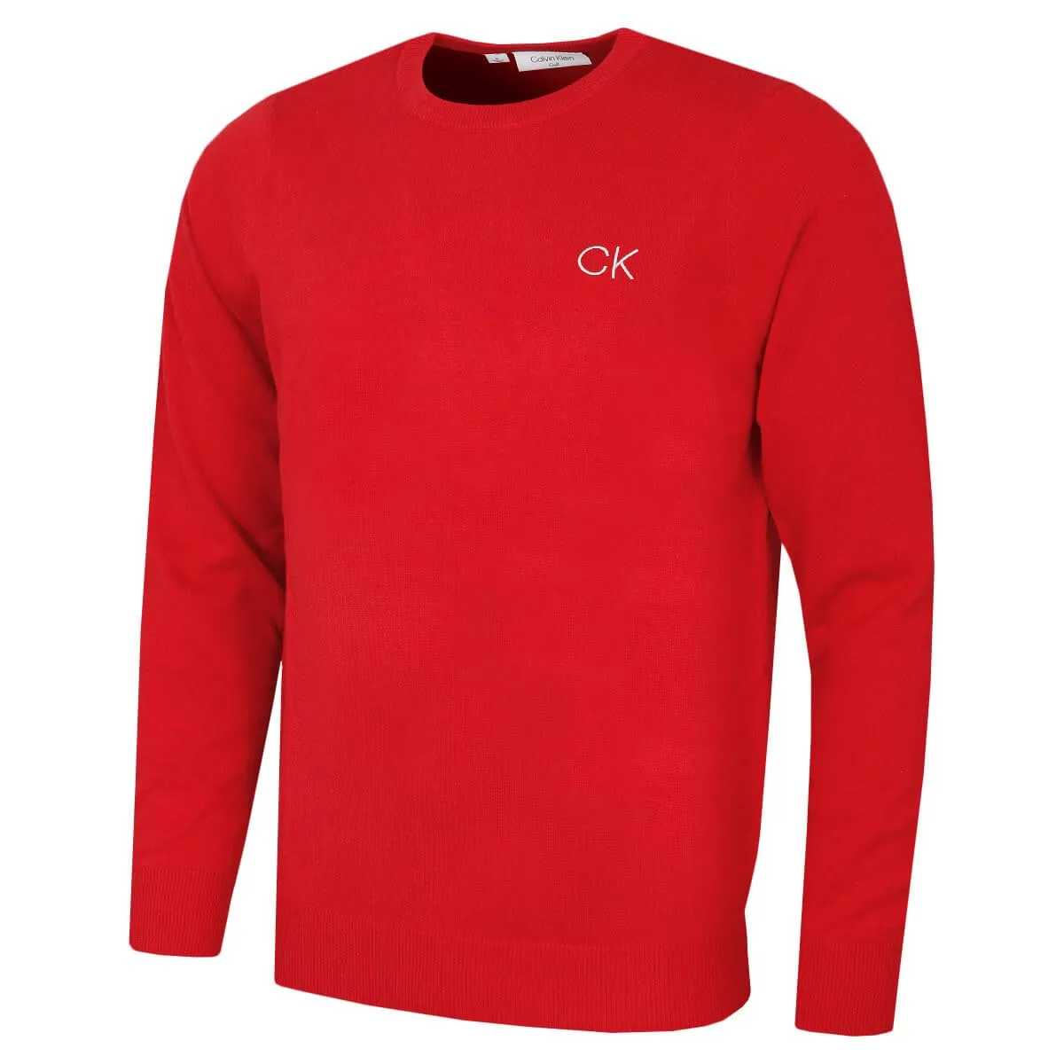 Calvin Klein Uomo Maglione Golf Girocollo - Rosso - L - immagine 1