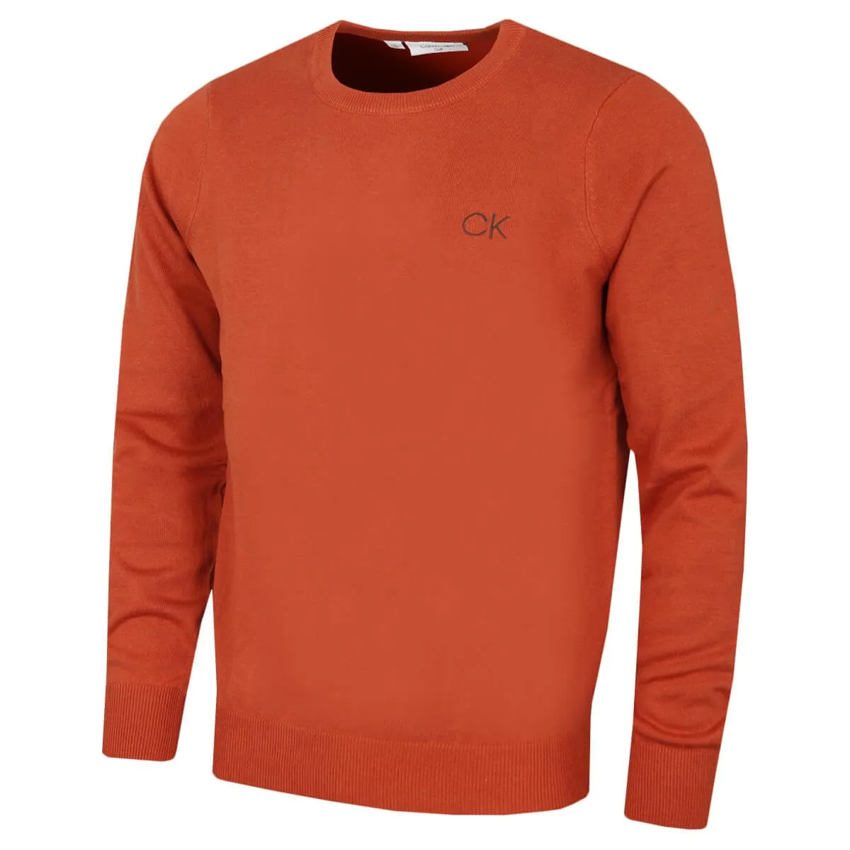 Calvin Klein Uomo Maglione Golf Girocollo - Arancione - 4XL - immagine 1
