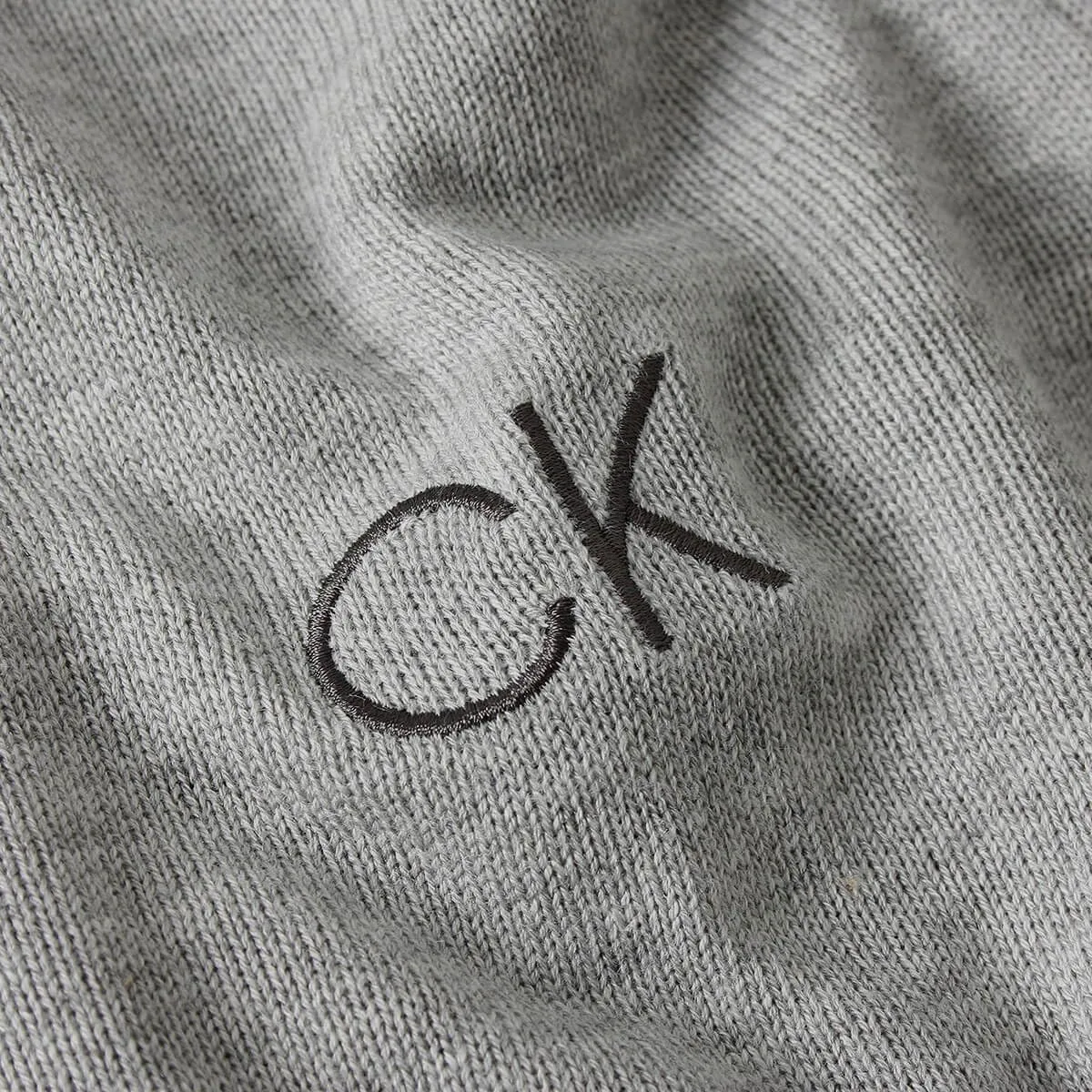 Calvin Klein Uomo Maglione Golf Girocollo - Argento - 4XL - immagine 5