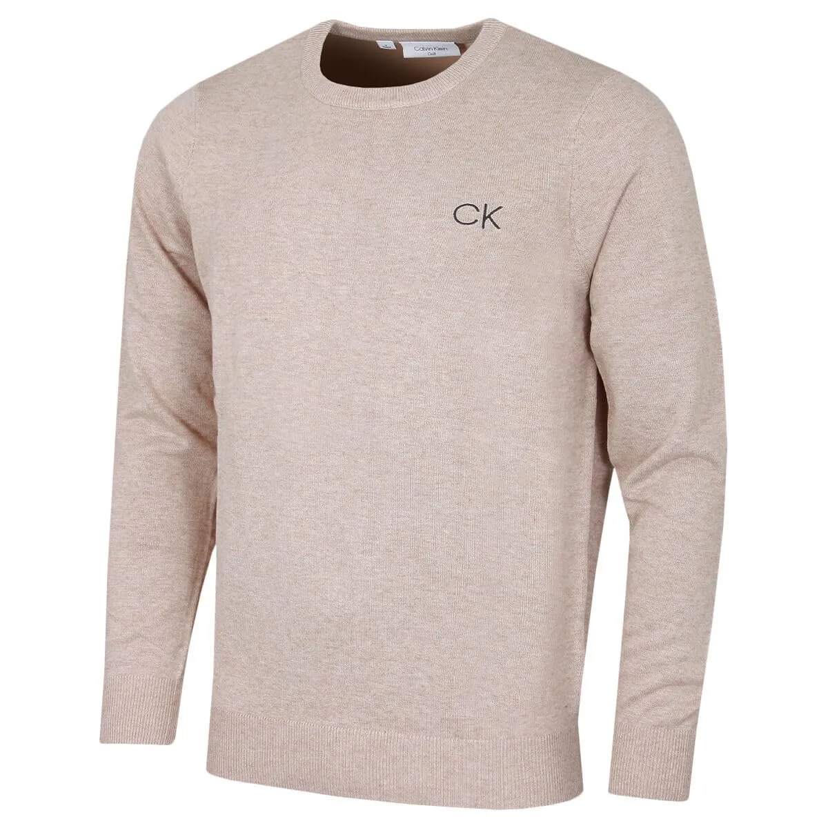 Calvin Klein Uomo Maglione Golf Girocollo - Latte - 4XL - immagine 1