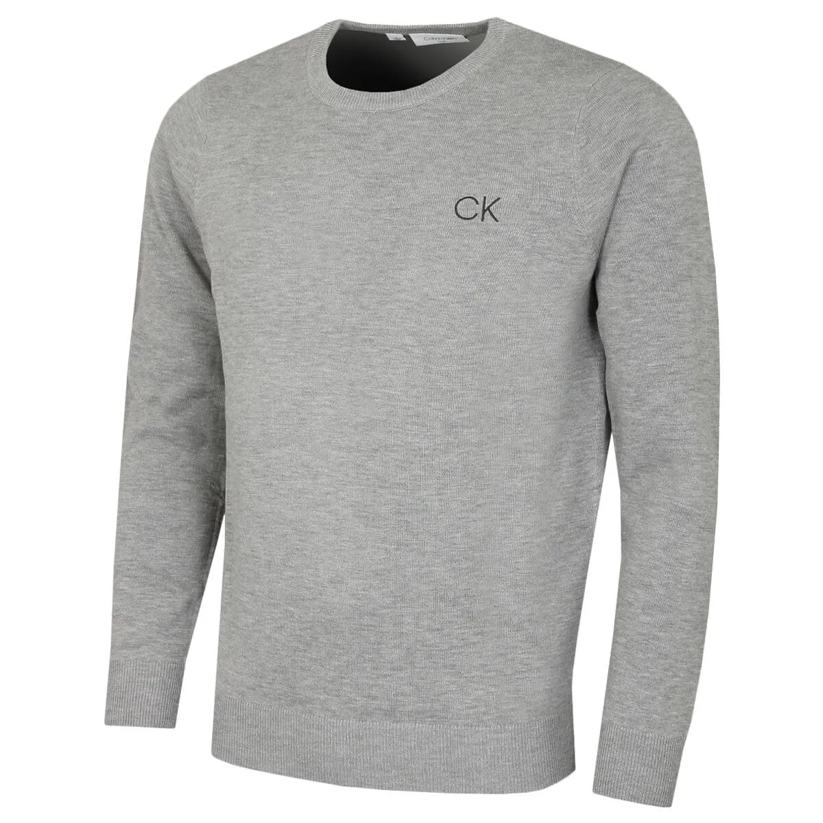 Calvin Klein Uomo Maglione Golf Girocollo - Argento - S - immagine 1