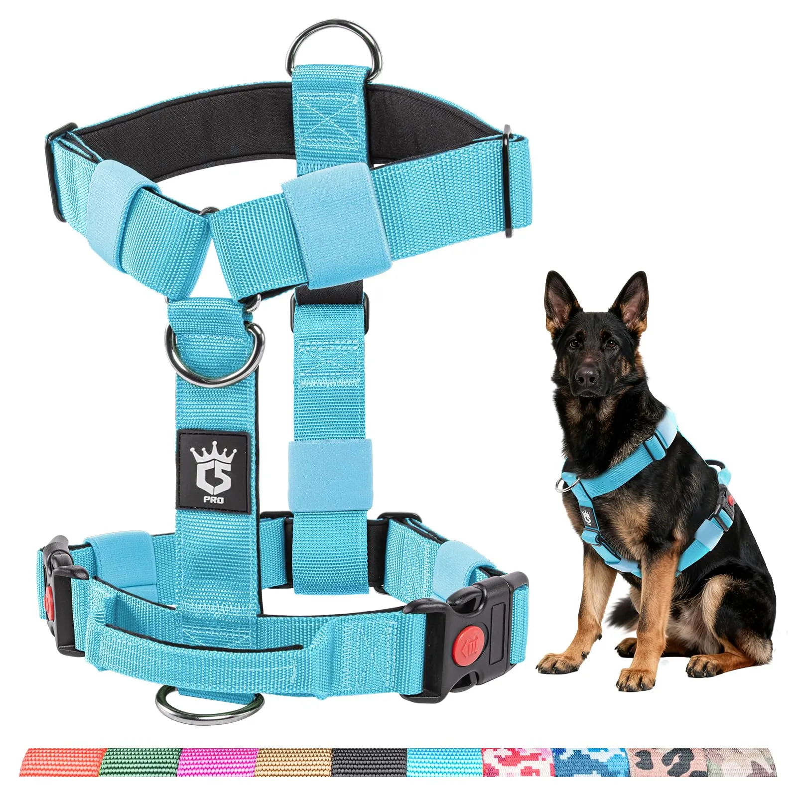 TSPRO Pettorina Cane Robusta No Pull con Maniglia per Cani Medi e Grandi - immagine 1