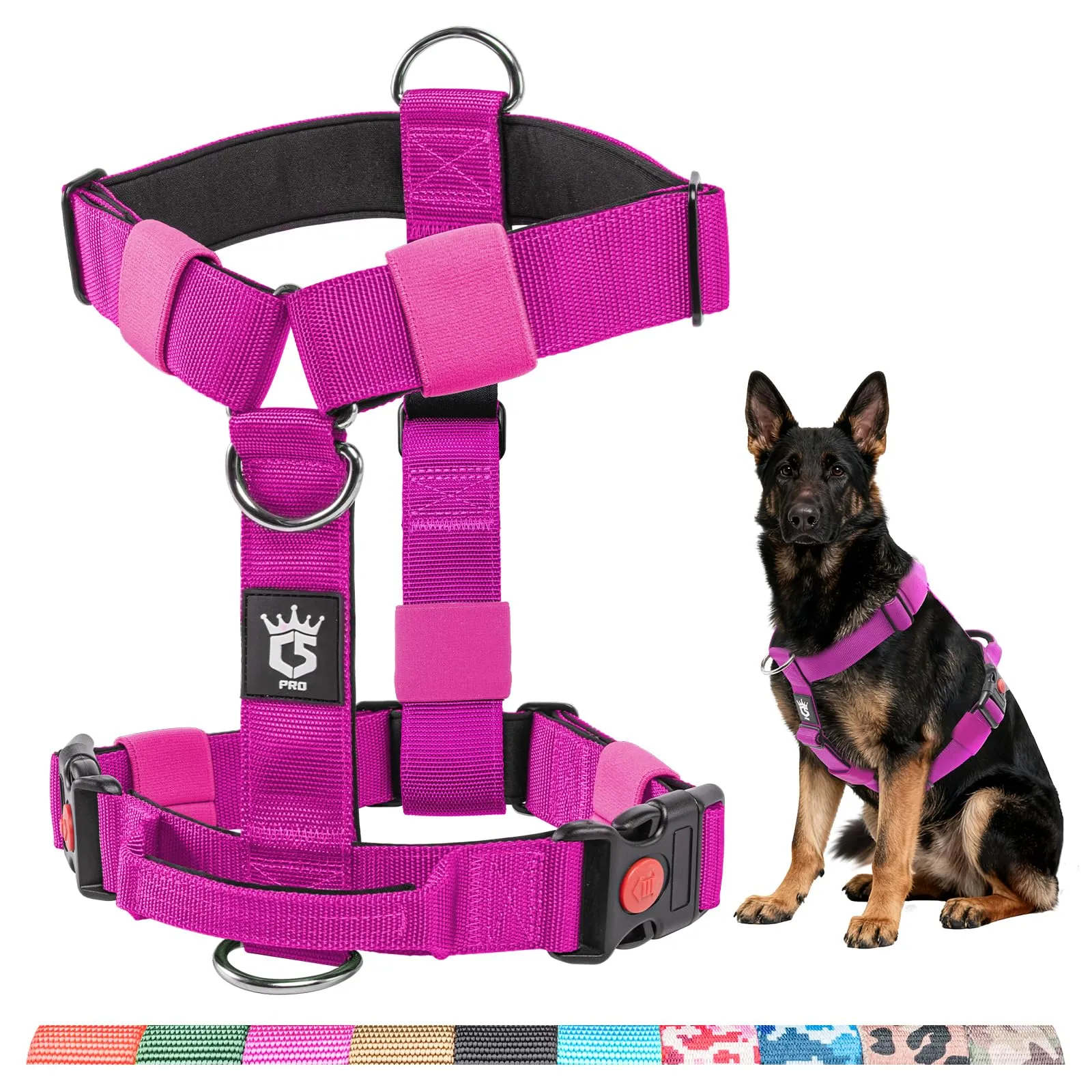TSPRO Pettorina Cane Robusta No Pull con Maniglia per Cani Medi e Grandi - immagine 1