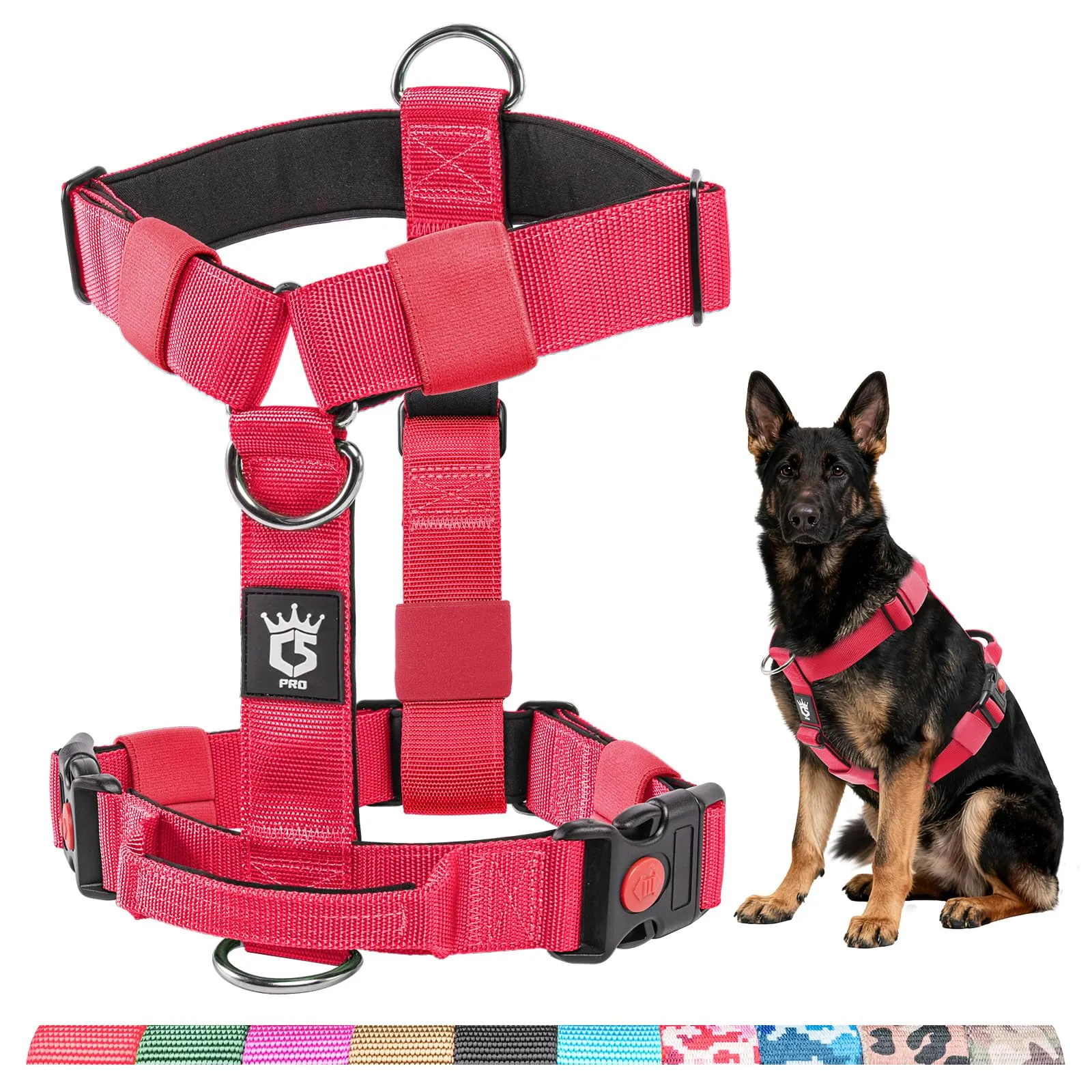 TSPRO Pettorina Cane Robusta No Pull con Maniglia per Cani Medi e Grandi - immagine 1