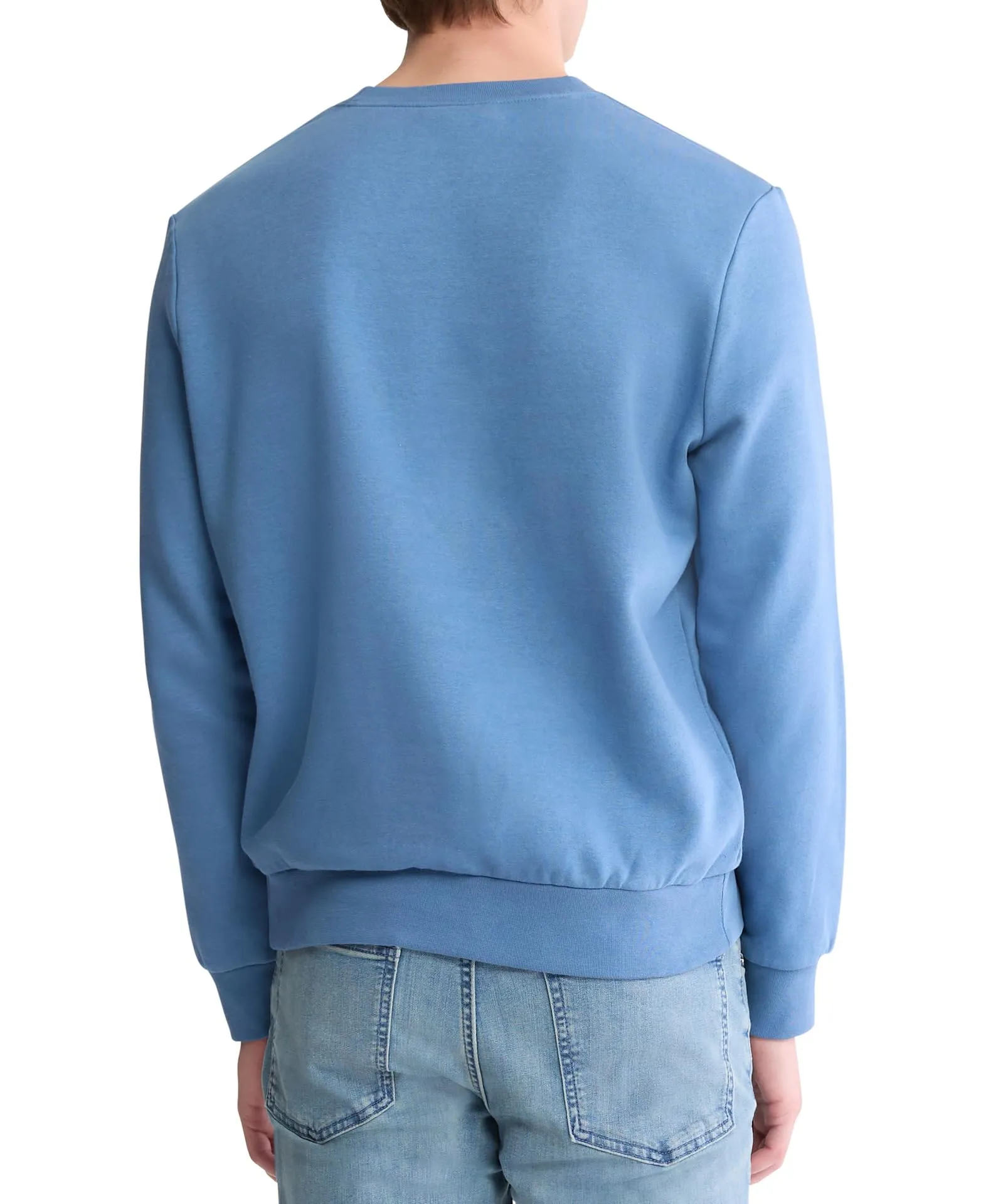 Calvin Klein Felpa Uomo in Pile con Logo Archive, Orizzonte blu , XL - immagine 2