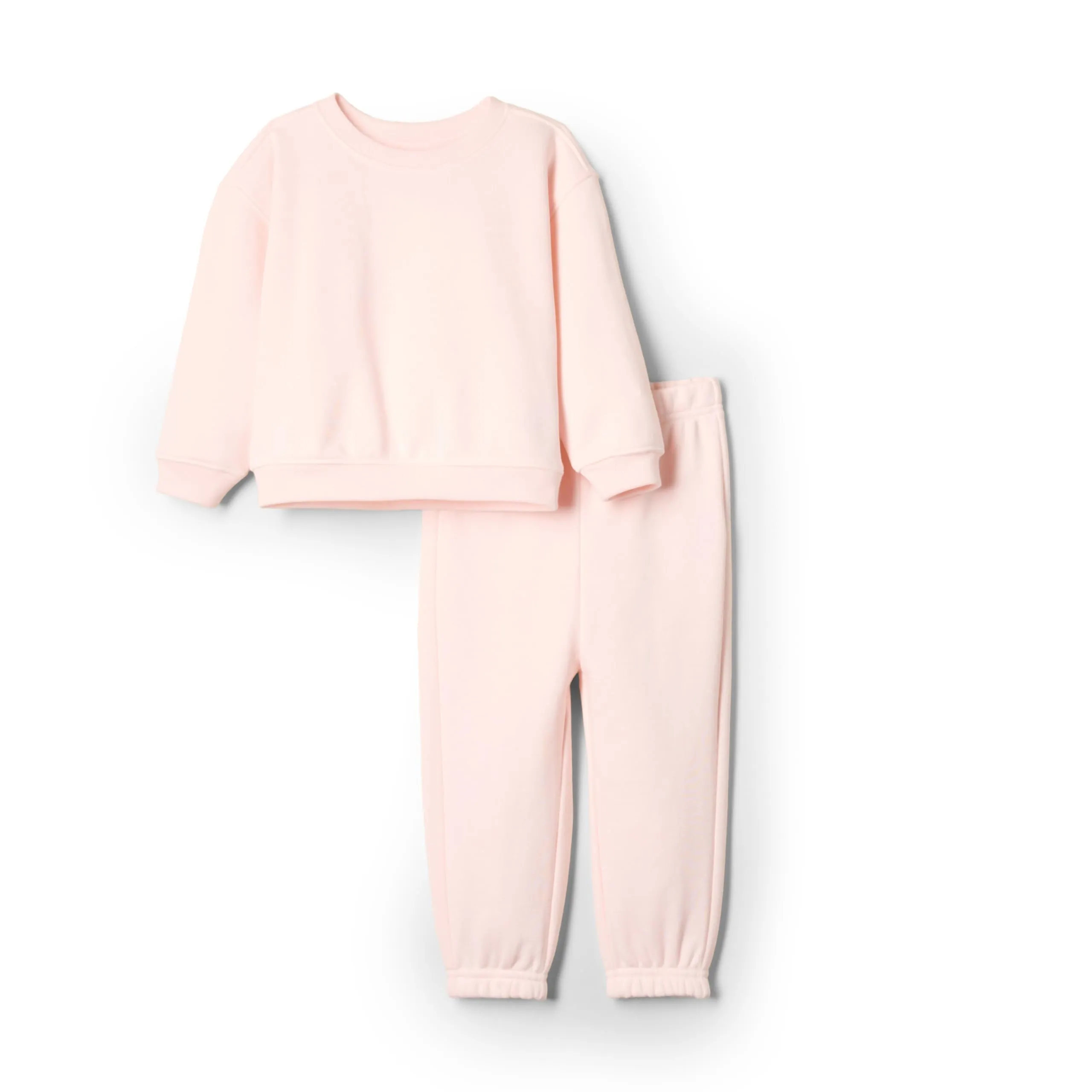 Amazon Essentials x Sofia Grainge Set con Felpa E Pantaloni Sportivi Unisex - Bimbi 0-24, Rosa Pallido, 24 Mesi - immagine 1