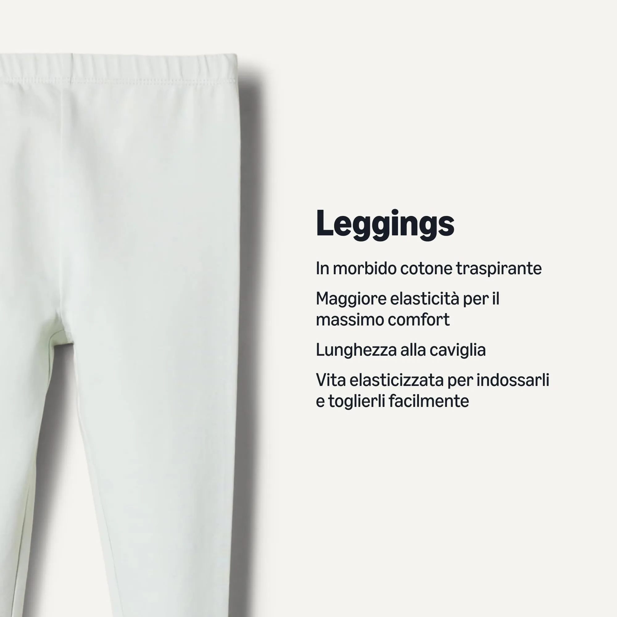 Amazon Essentials x Sofia Grainge Leggings alla Caviglia Traspiranti in Cotone Bambine e Ragazze, Confezione da 3, Pecore/Righe/Verde Pallido, 0 Mesi - immagine 2