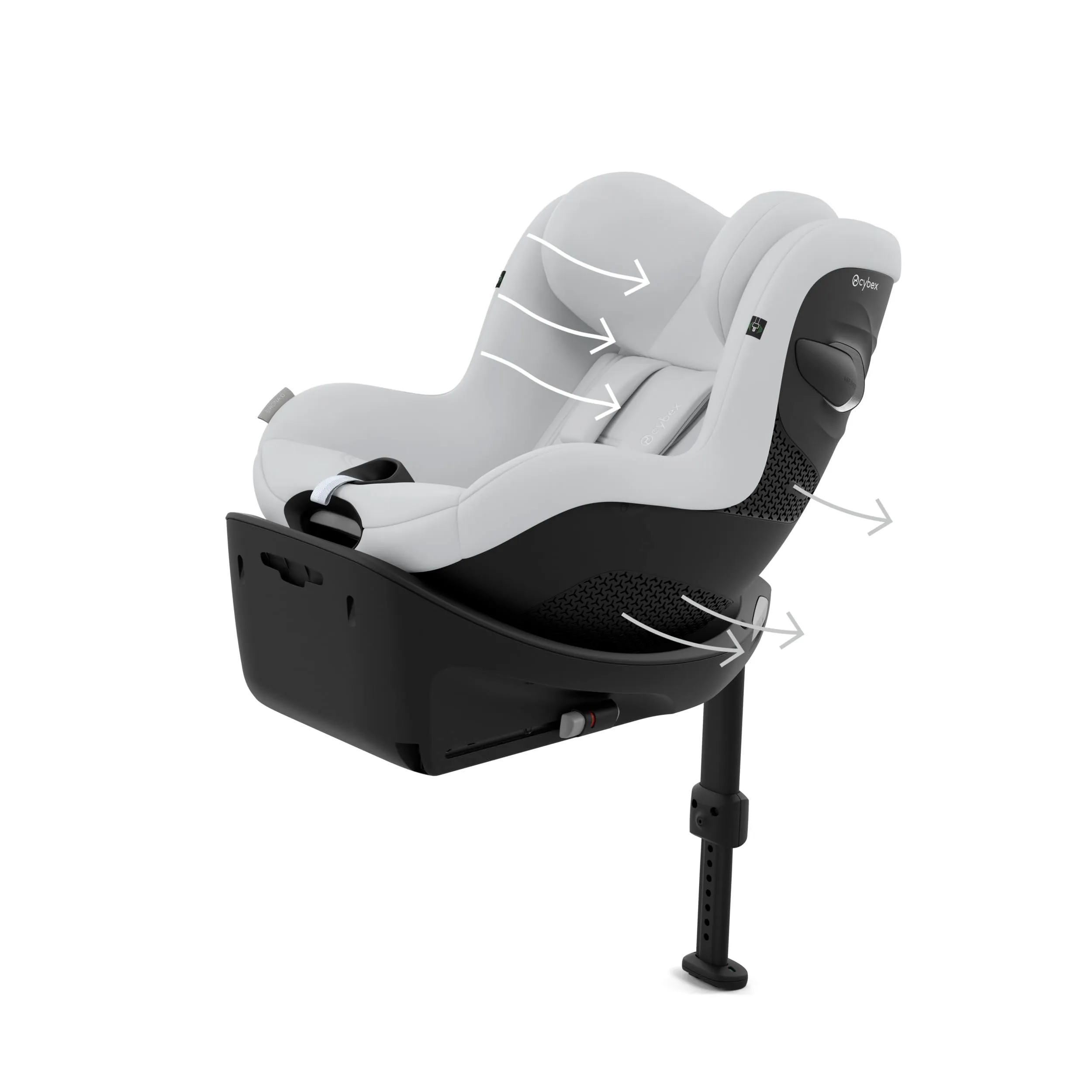 CYBEX Gold Seggiolino Auto Sirona G i-Size, Senza Base, Fog Grey - immagine 6
