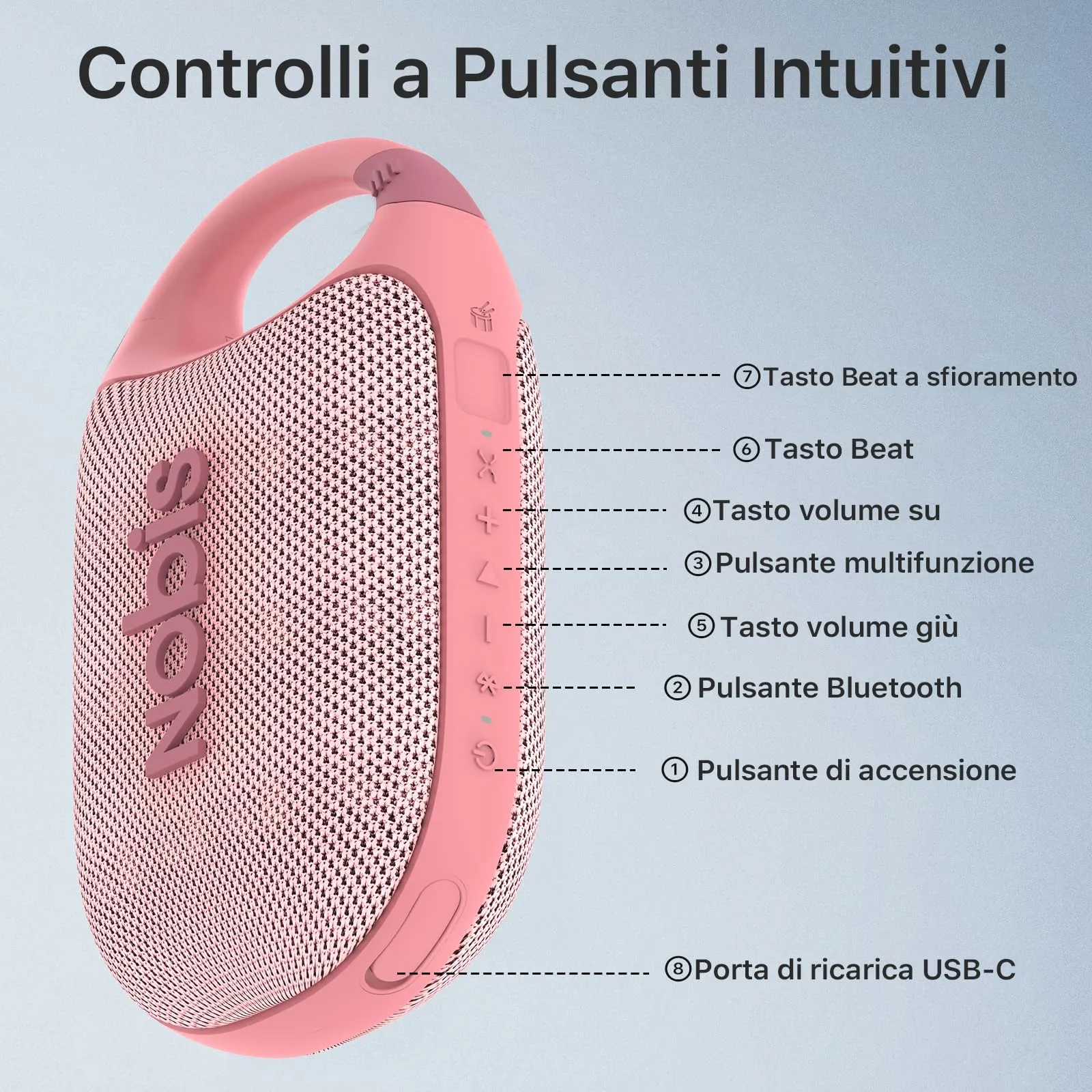 NOBIS Clip N1 Cassa Bluetooth Portatile IP68 - immagine 8