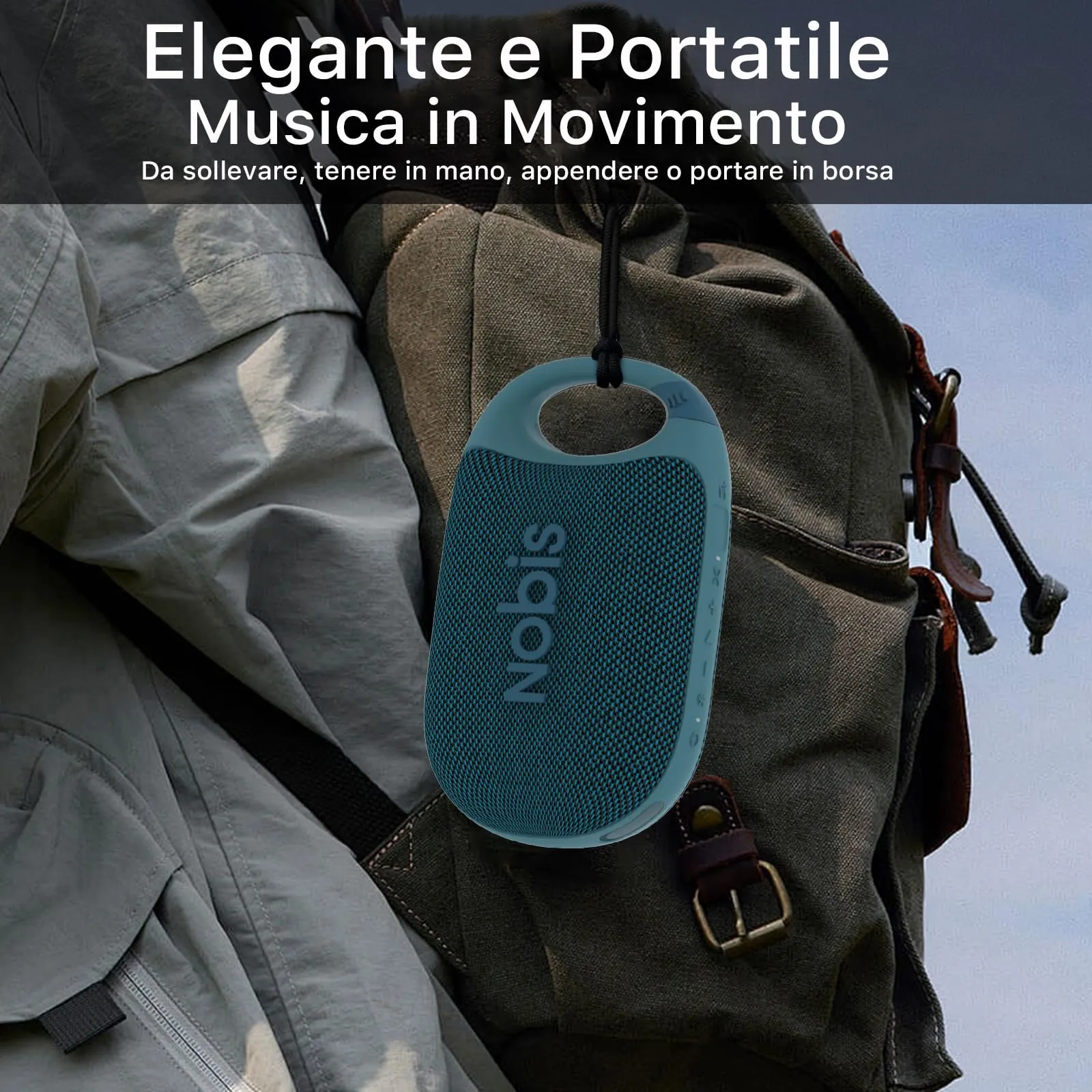 NOBIS Clip N1 Cassa Bluetooth Portatile IP68 - immagine 2