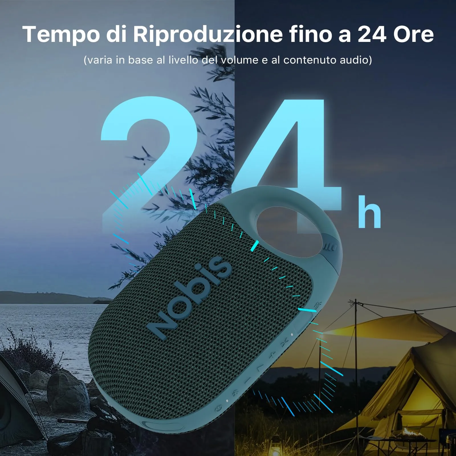 NOBIS Clip N1 Cassa Bluetooth Portatile IP68 - immagine 3