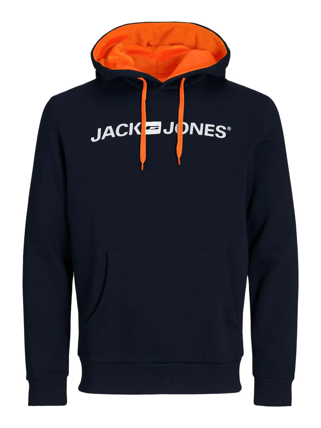 JACK & JONES - Felpa da uomo con cappuccio e logo, S - immagine 1
