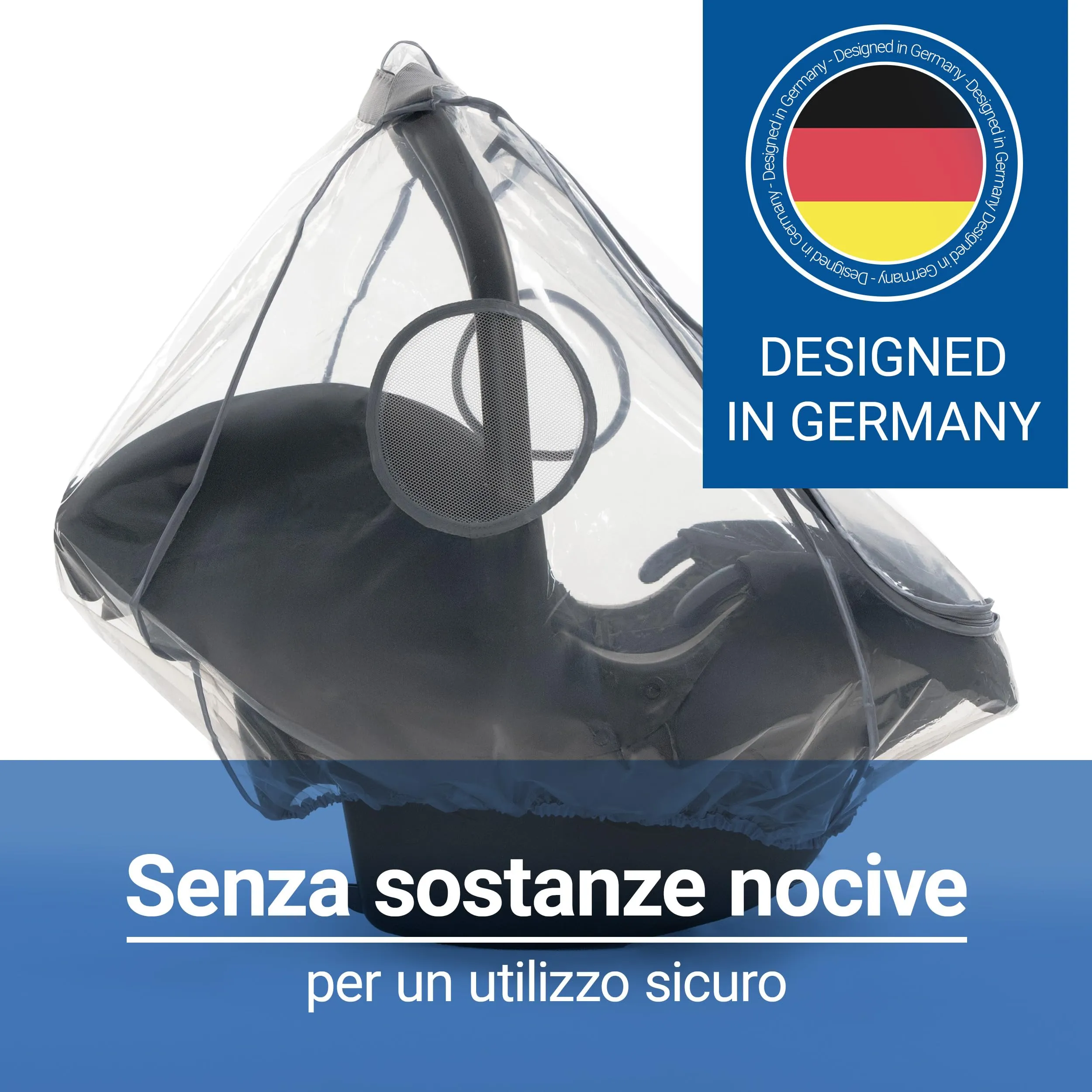 Zamboo Parapioggia Ovetto Universale, Privo di PVC e Copertura in PEVA - immagine 4