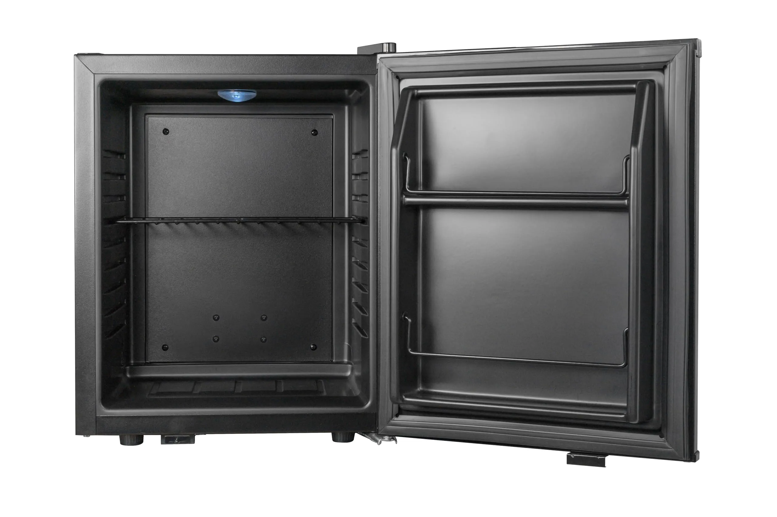 METRO Professional Minifrigo GMB1025B, 38 x 38.5 x 47 cm, 25 L, temperatura: 6-22°C, Illuminazione LED, 1 ripiano regolabile, bassa rumorosità, nero - immagine 2
