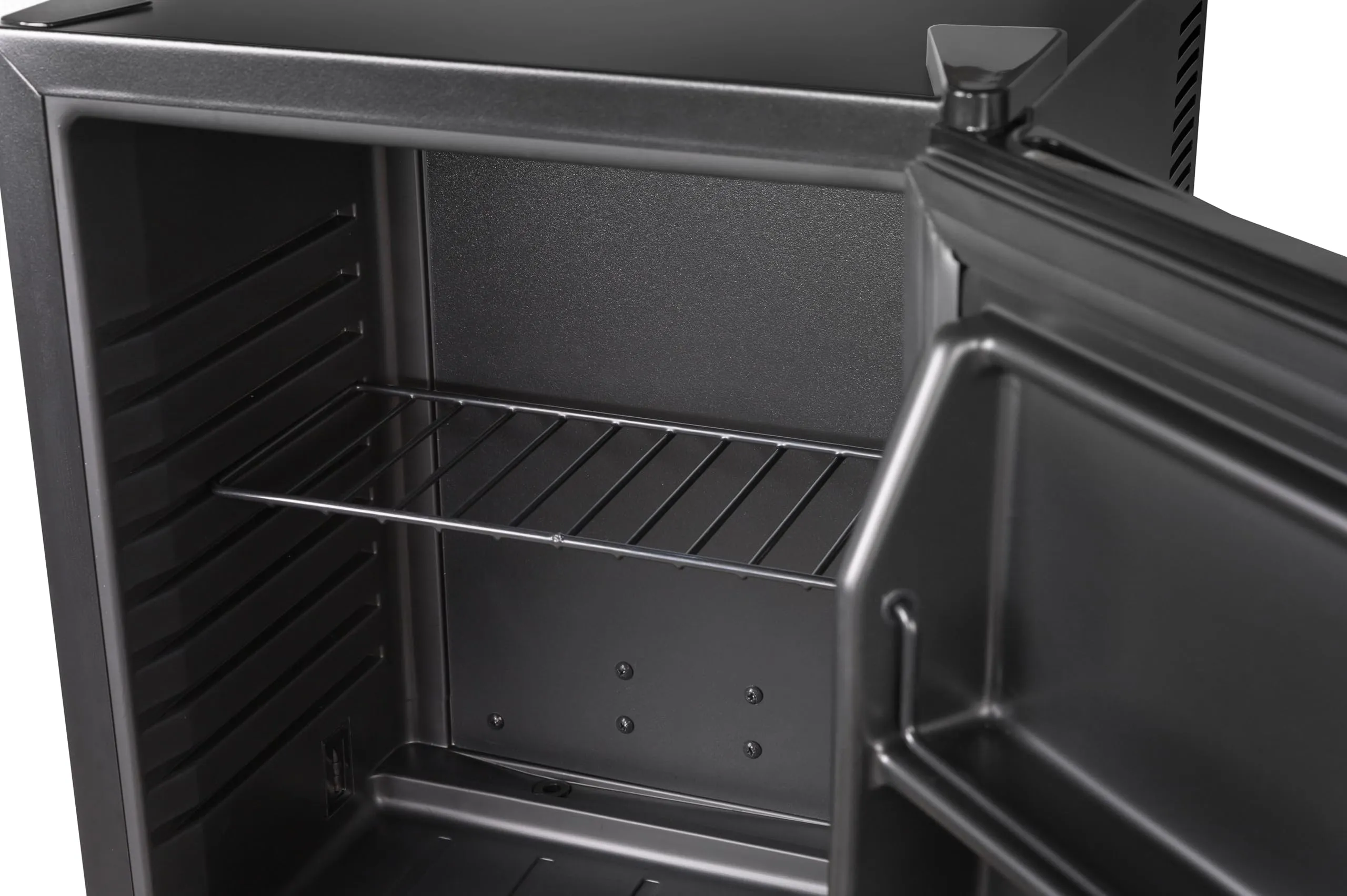 METRO Professional Minifrigo GMB1025B, 38 x 38.5 x 47 cm, 25 L, temperatura: 6-22°C, Illuminazione LED, 1 ripiano regolabile, bassa rumorosità, nero - immagine 3