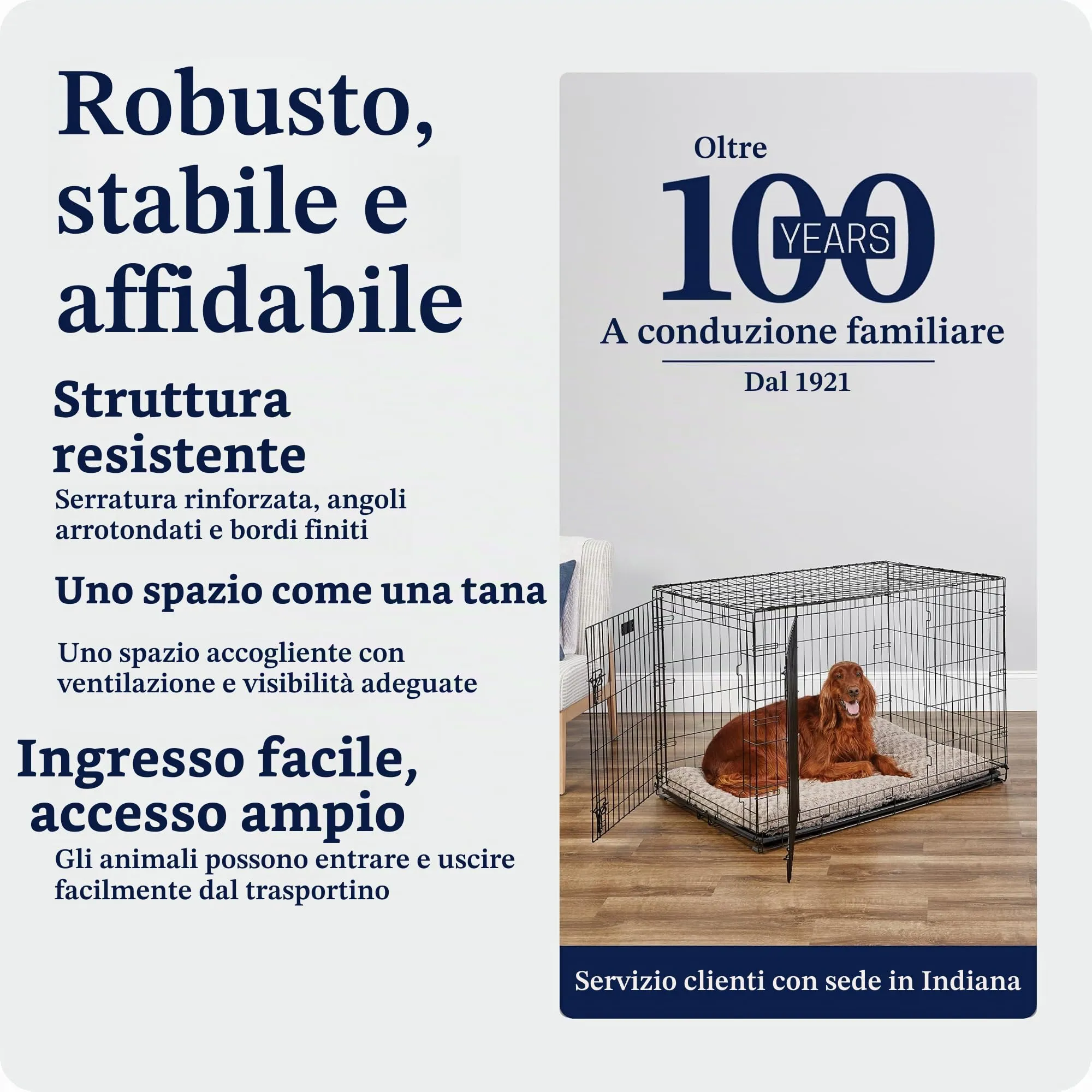 MidWest Homes for Pets Gabbia per cani iCrate a 2 porte lunga 106,68, dotata di vaschetta a tenuta stagna, piedini protettivi, pannello divisorio e caratteristiche brevettate, nero, mod. 1542DDU - immagine 6