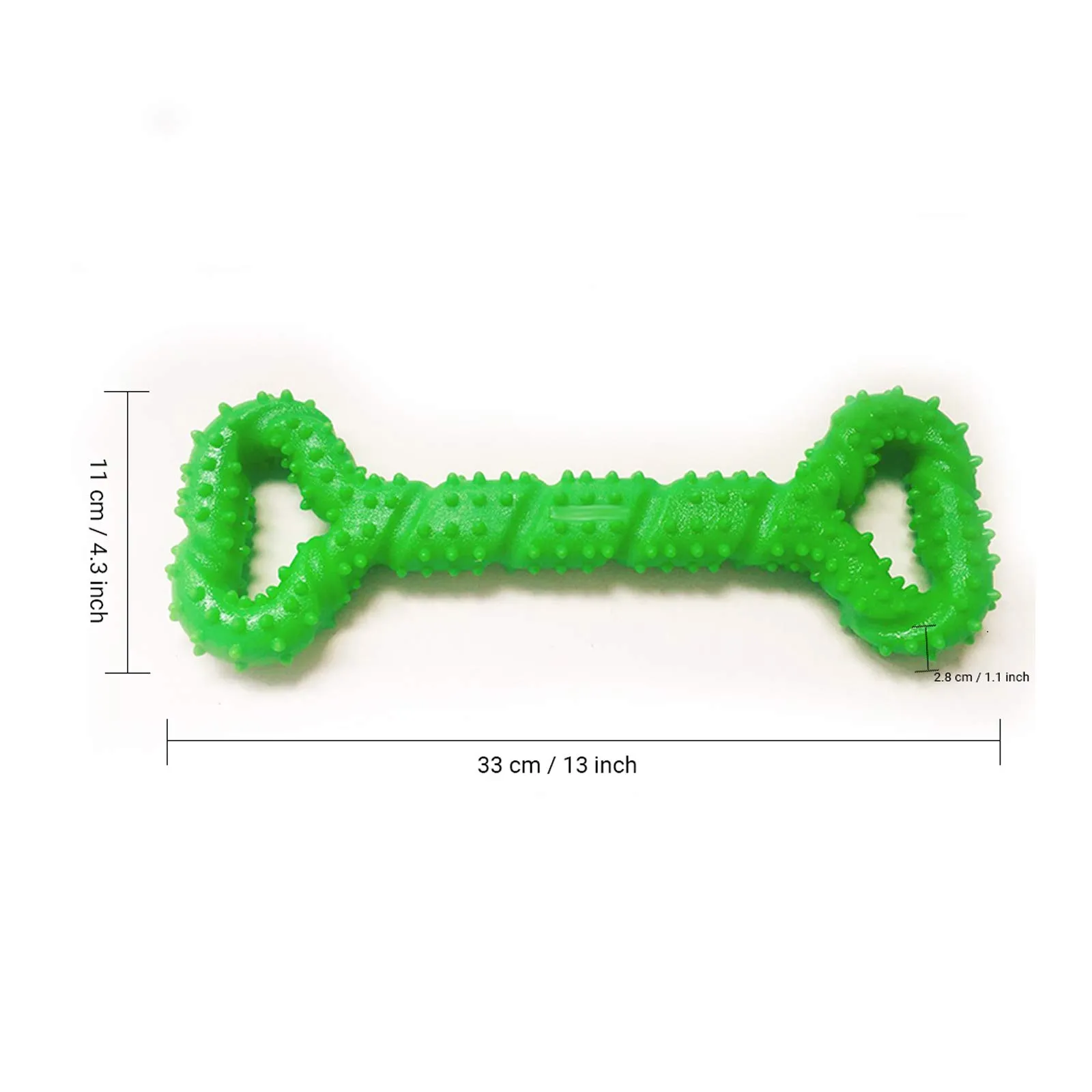 atopo Giochi da masticare resistenti per cani grandi 13 pollice Forma dell'osso Giocattoli per cani con Design convesso duri giochi interattivi per per cani piccoli e grandi - immagine 7