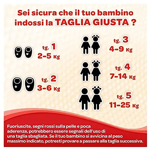 6 x HUGGIES Pannolini Bebè 3-6 Kg Taglia 2 24 Pezzi - immagine 3
