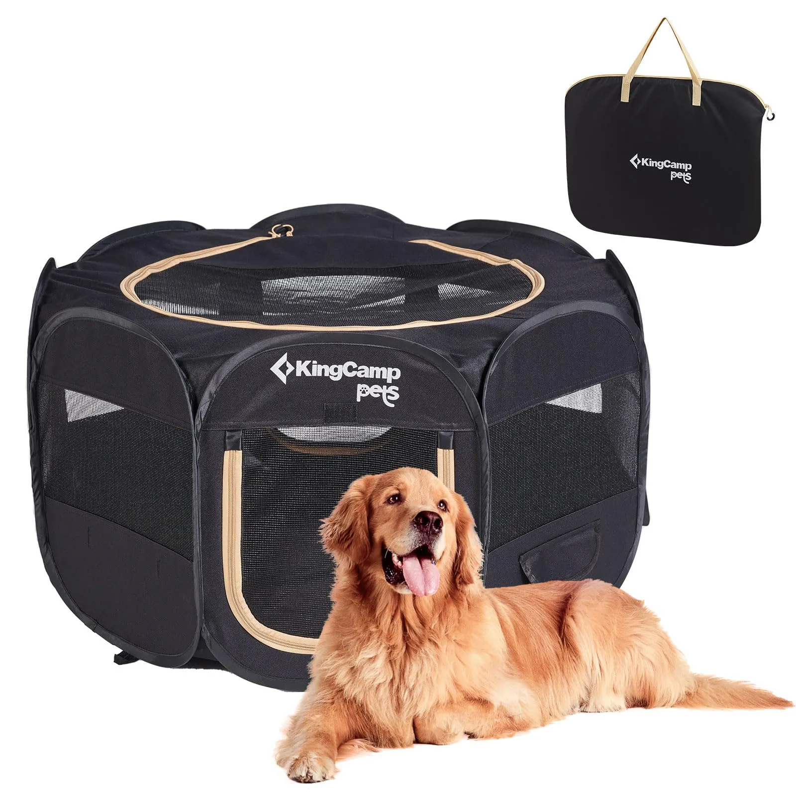 KingCamp Recinto per Cuccioli Pieghevole 91 cm, Box per Cani di Media,M - immagine 1