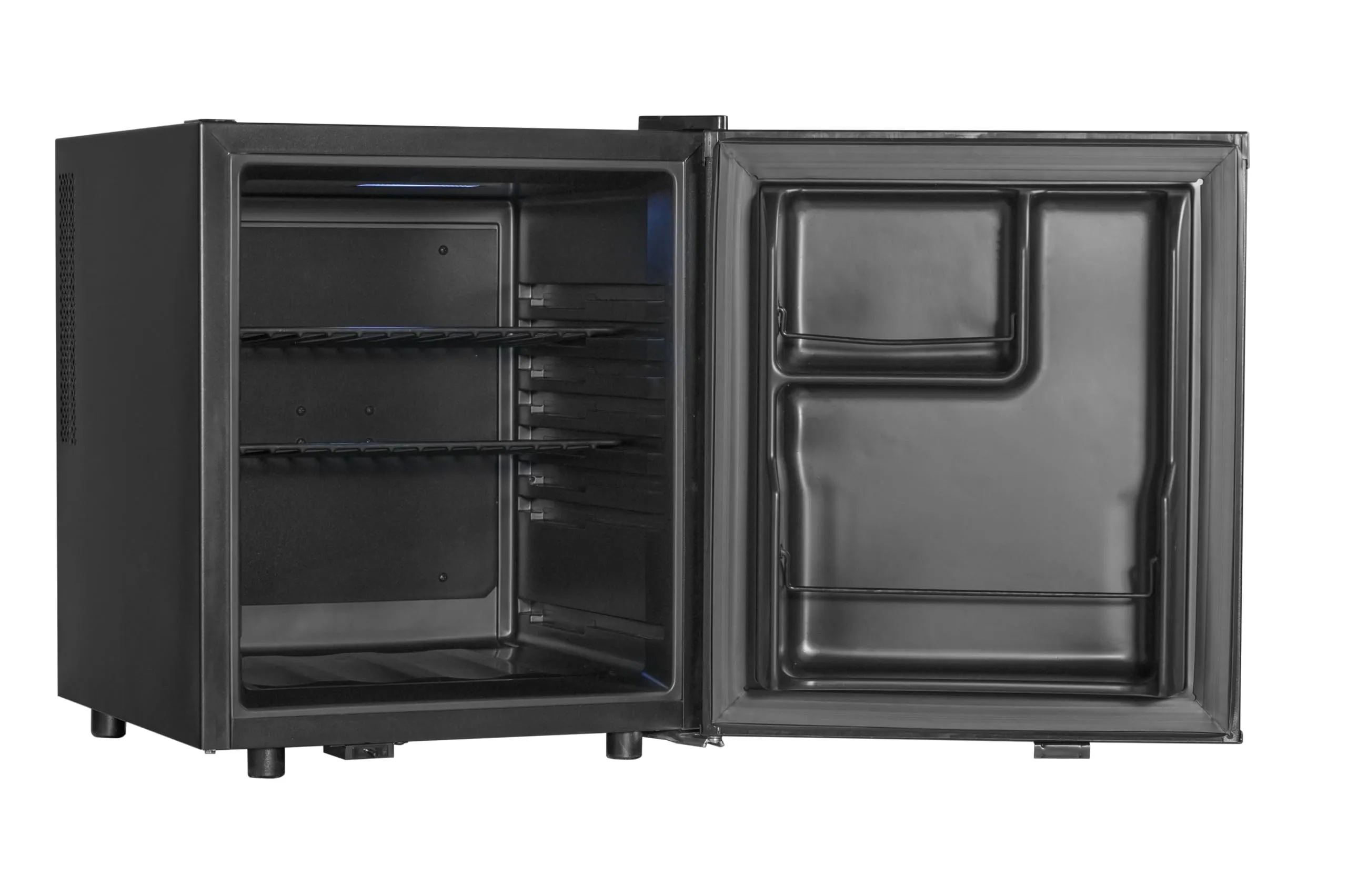 METRO Professional Frigo-Minibar GMB1045B, 45 L, 2 Ripiani Regolabili, Illuminazione Interna a LED, Silenzioso, Nero - immagine 3