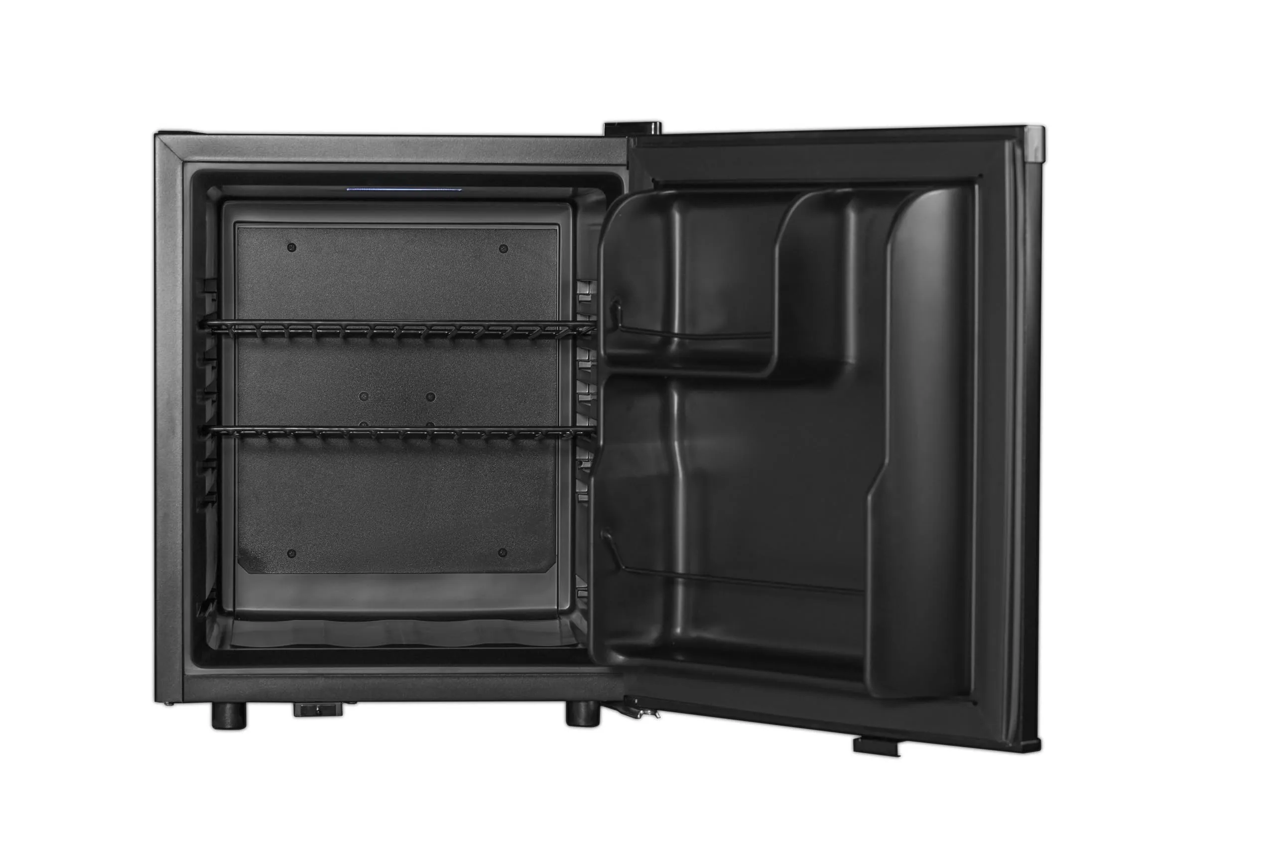 METRO Professional Frigo-Minibar GMB1045B, 45 L, 2 Ripiani Regolabili, Illuminazione Interna a LED, Silenzioso, Nero - immagine 4