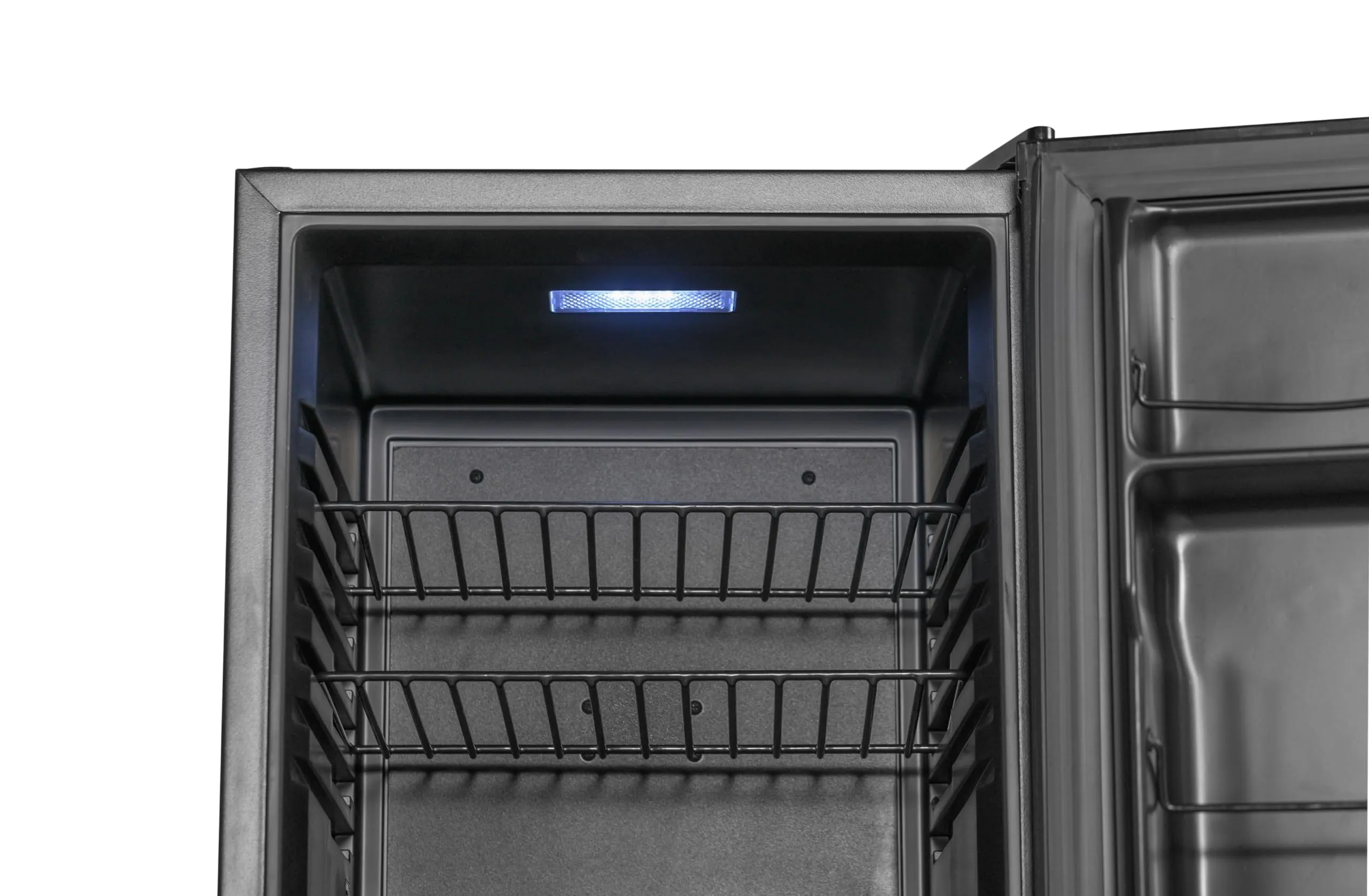 METRO Professional Frigo-Minibar GMB1045B, 45 L, 2 Ripiani Regolabili, Illuminazione Interna a LED, Silenzioso, Nero - immagine 5