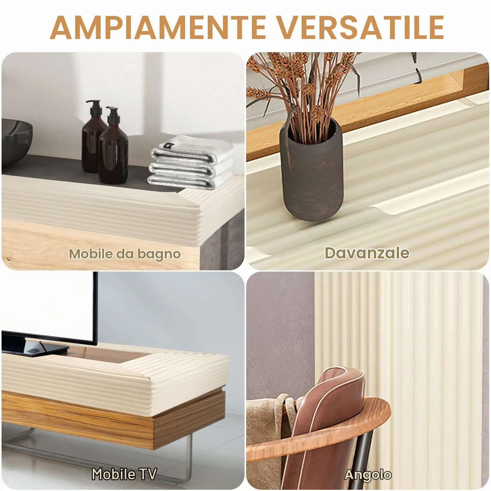 Paraspigoli Angolari Per Bambini Anti Collisione Sicurezza Paraspigoli Per Vecchio Schiuma Adesiva Anti Collisione Extra Spesso Bordi Protezione Protezione Scrivania Computer Mobili Beige - immagine 3