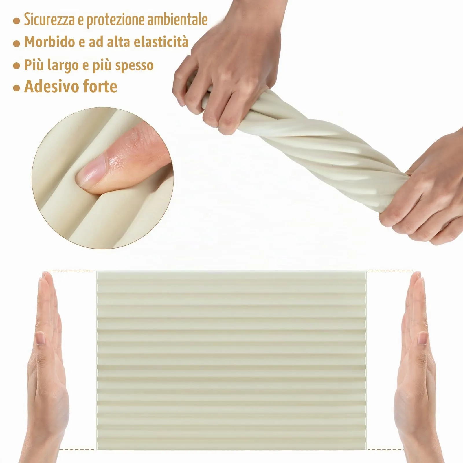 Paraspigoli Angolari Per Bambini Anti Collisione Sicurezza Paraspigoli Per Vecchio Schiuma Adesiva Anti Collisione Extra Spesso Bordi Protezione Protezione Scrivania Computer Mobili Bianco - immagine 7