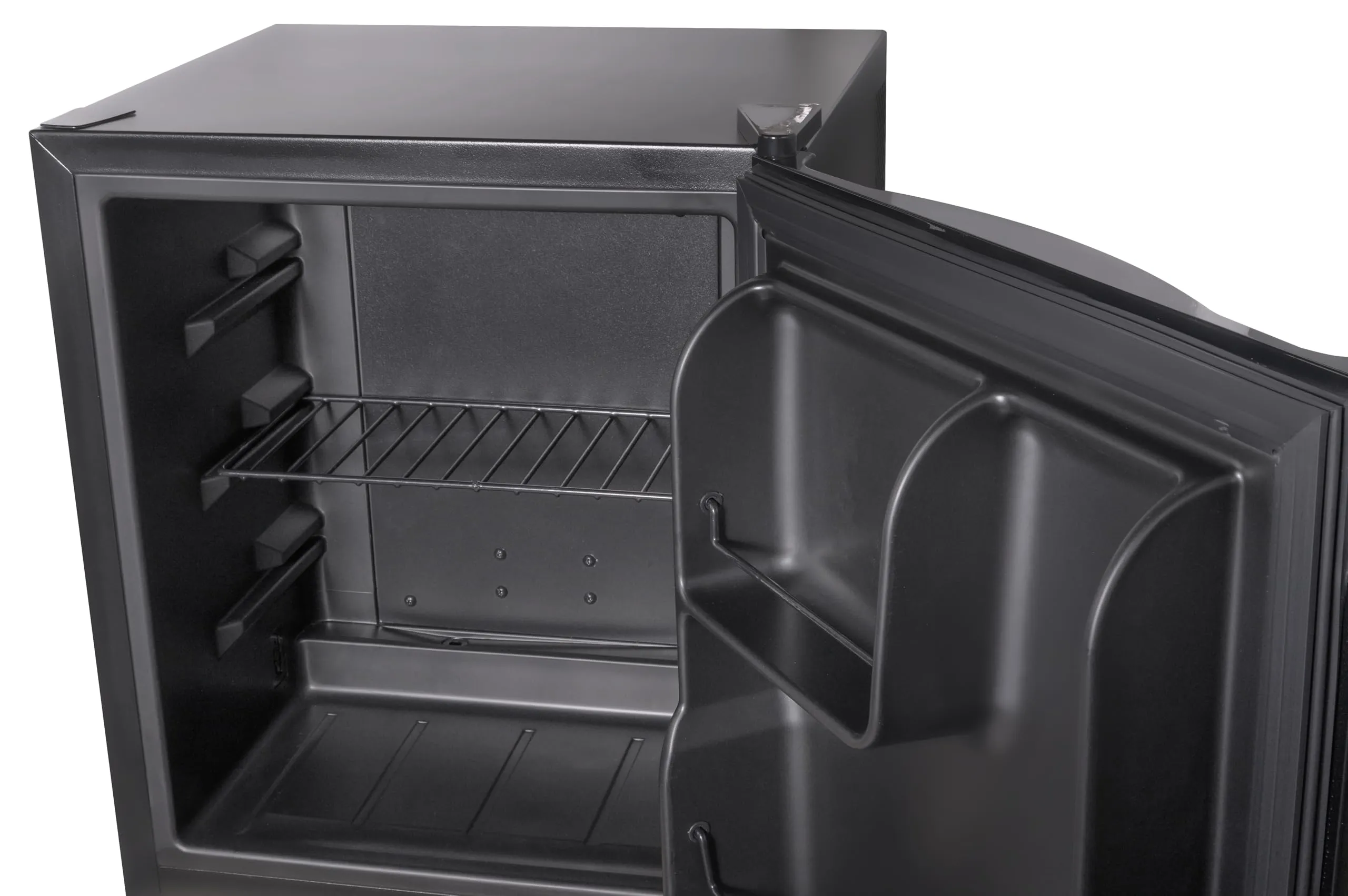 METRO Professional Minifrigo GMB2038B, 43 x 41.5 x 51 cm, 38 L, temperatura: 6-22°C, Illuminazione LED, 1 ripiano regolabile, bassa rumorosità, nero - immagine 4