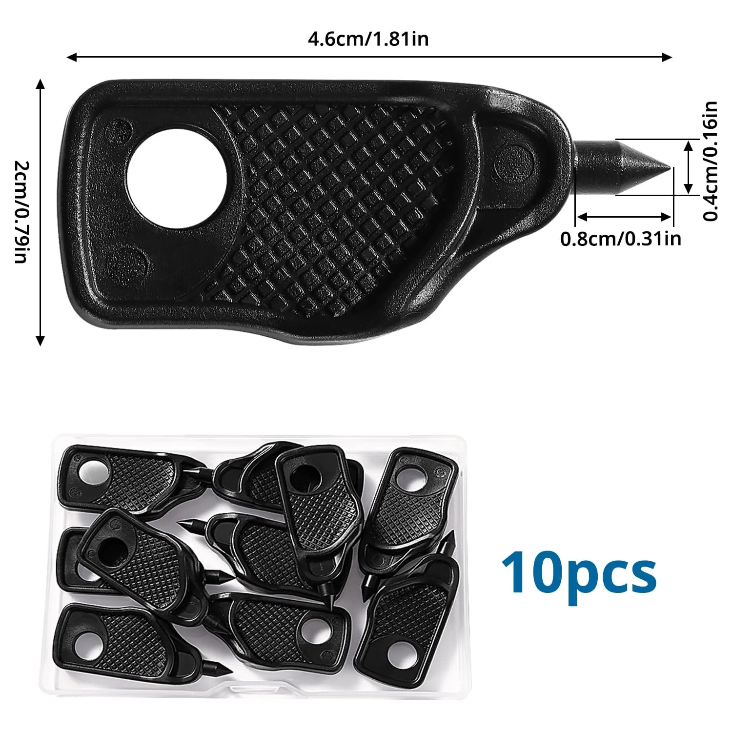 VooGenzek 10 Pezzi Mini Perforatore Tubo di Irrigazione a Goccia, 4 mm Irrigazione Perforatore Foro, Strumento di Perforazione per Tubi di Irrigazione all'aperto, per Tubo in PE - immagine 2