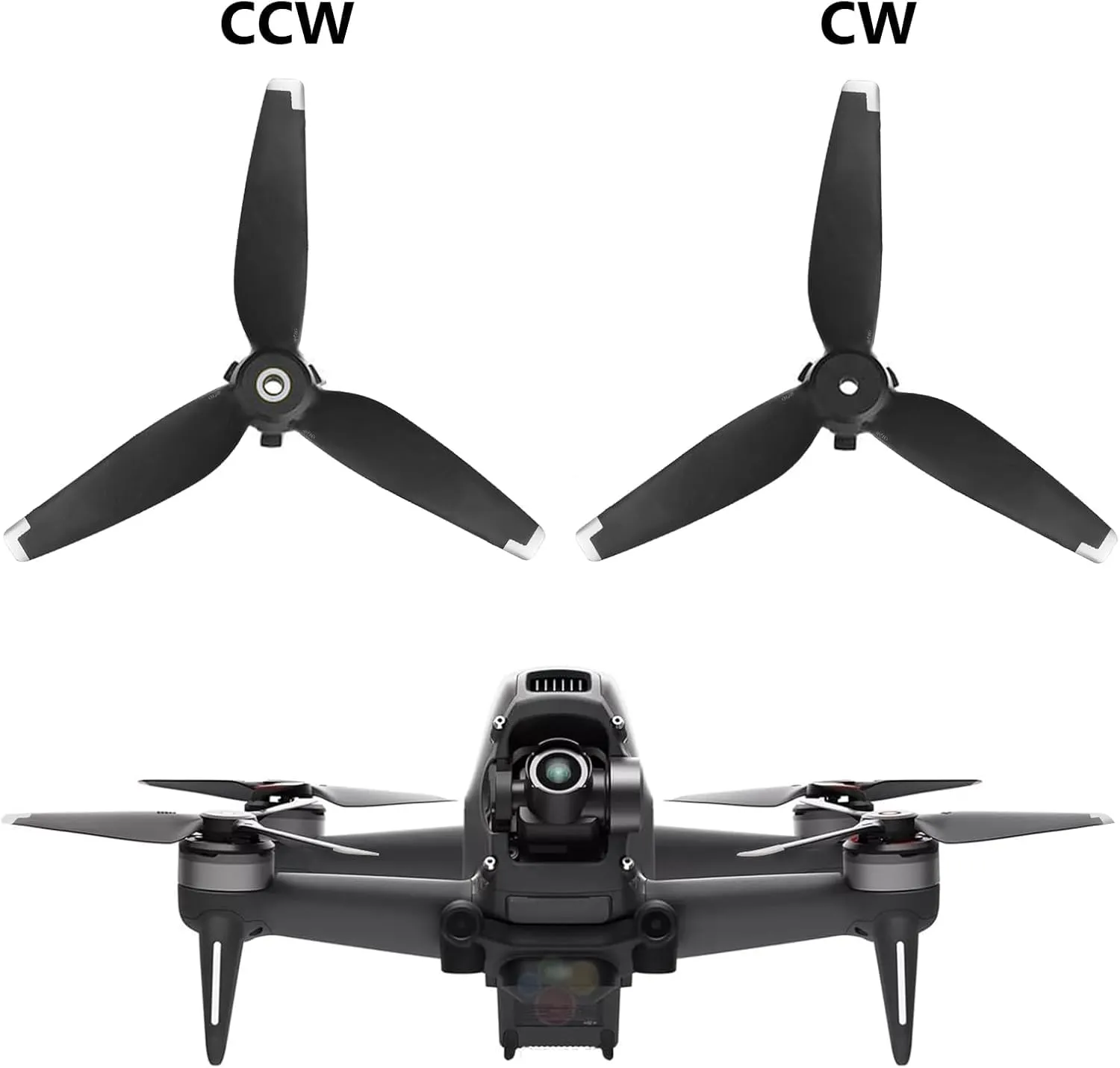 Bocguy FPV Eliche, 4 Pcs Drone FPV 5328S Eliche mit Design di Installazione Rapida, Accessori per FPV Elica per Sostituzione Drone, Elica a Basso Rumore & a Stabile (Argento) - immagine 4