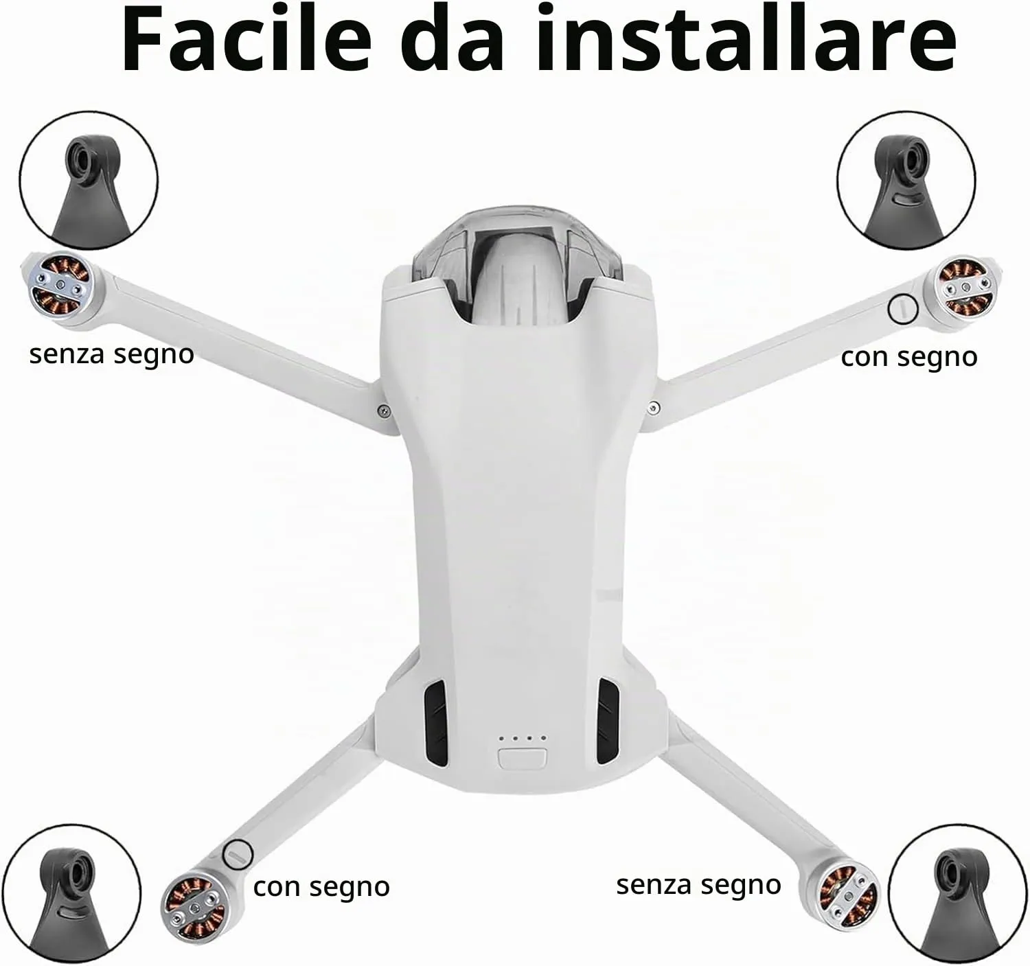 Bocguy 16 Pcs Drone Eliche Mini 3, Eliche per Mini 3 Accessori Sostituzione Drone con 24 Viti & 2 Cacciavite, Basso Rumore & Stabile (Orange) - immagine 2