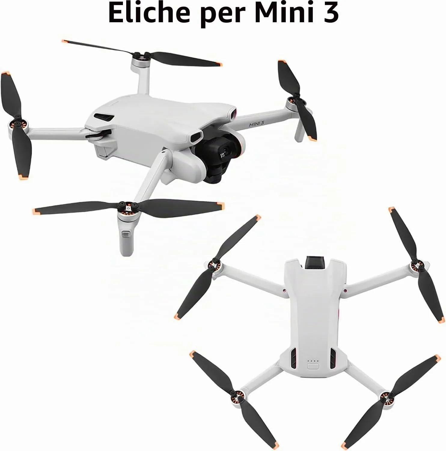 Bocguy 16 Pcs Drone Eliche Mini 3, Eliche per Mini 3 Accessori Sostituzione Drone con 24 Viti & 2 Cacciavite, Basso Rumore & Stabile (Orange) - immagine 5