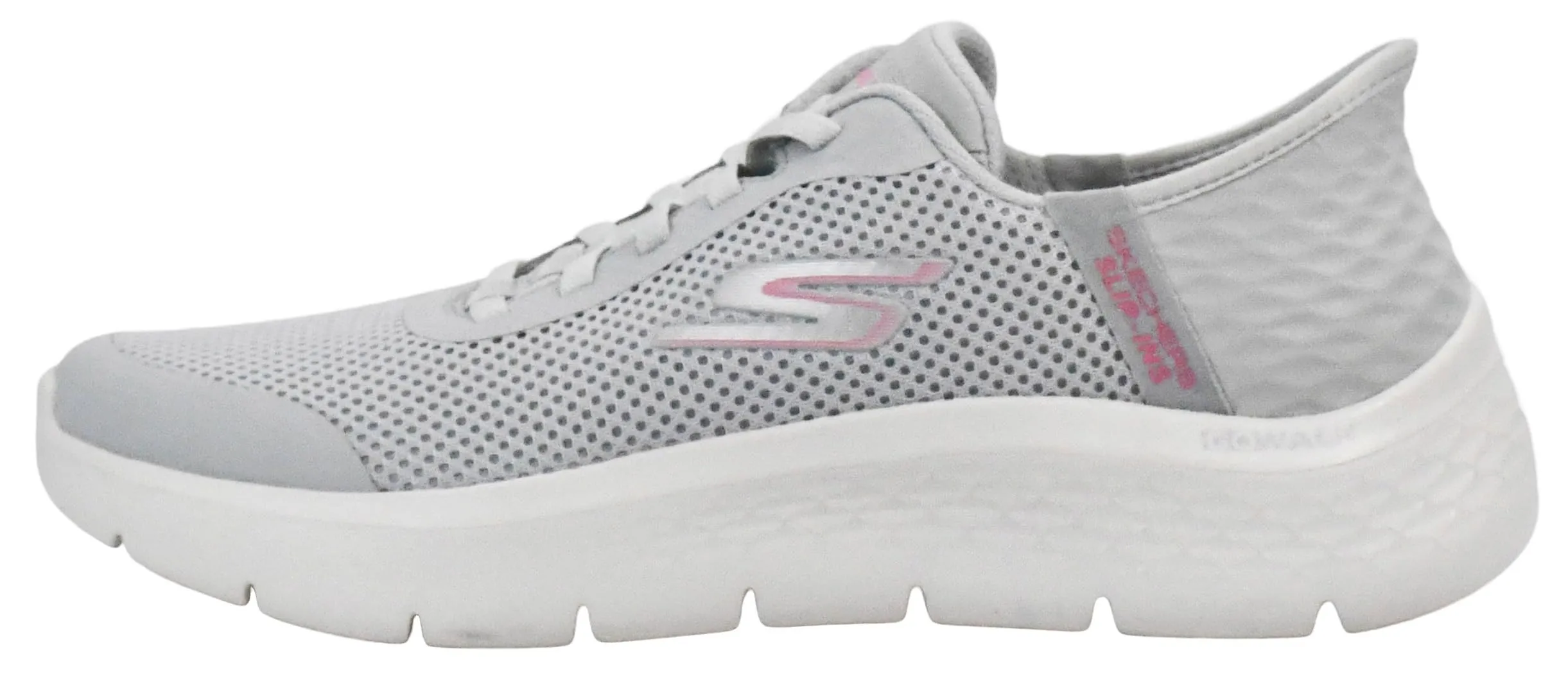 Skechers Donna Go Walk Flex Grand Entry Scarpe da Allenamento, Gray Textile/Pink Trim, 37.5 EU - immagine 4