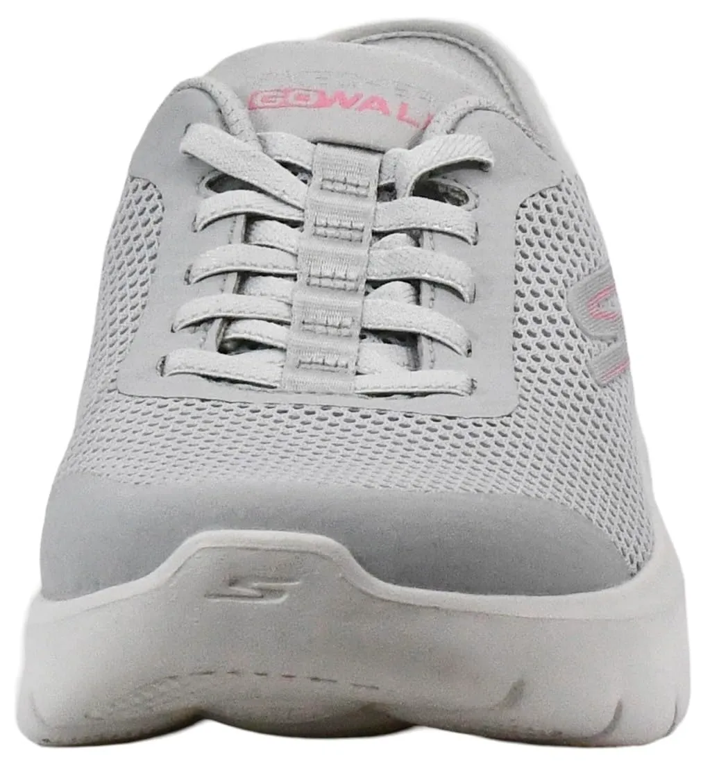 Skechers Donna Go Walk Flex Grand Entry Scarpe da Allenamento, Gray Textile/Pink Trim, 36.5 EU - immagine 2