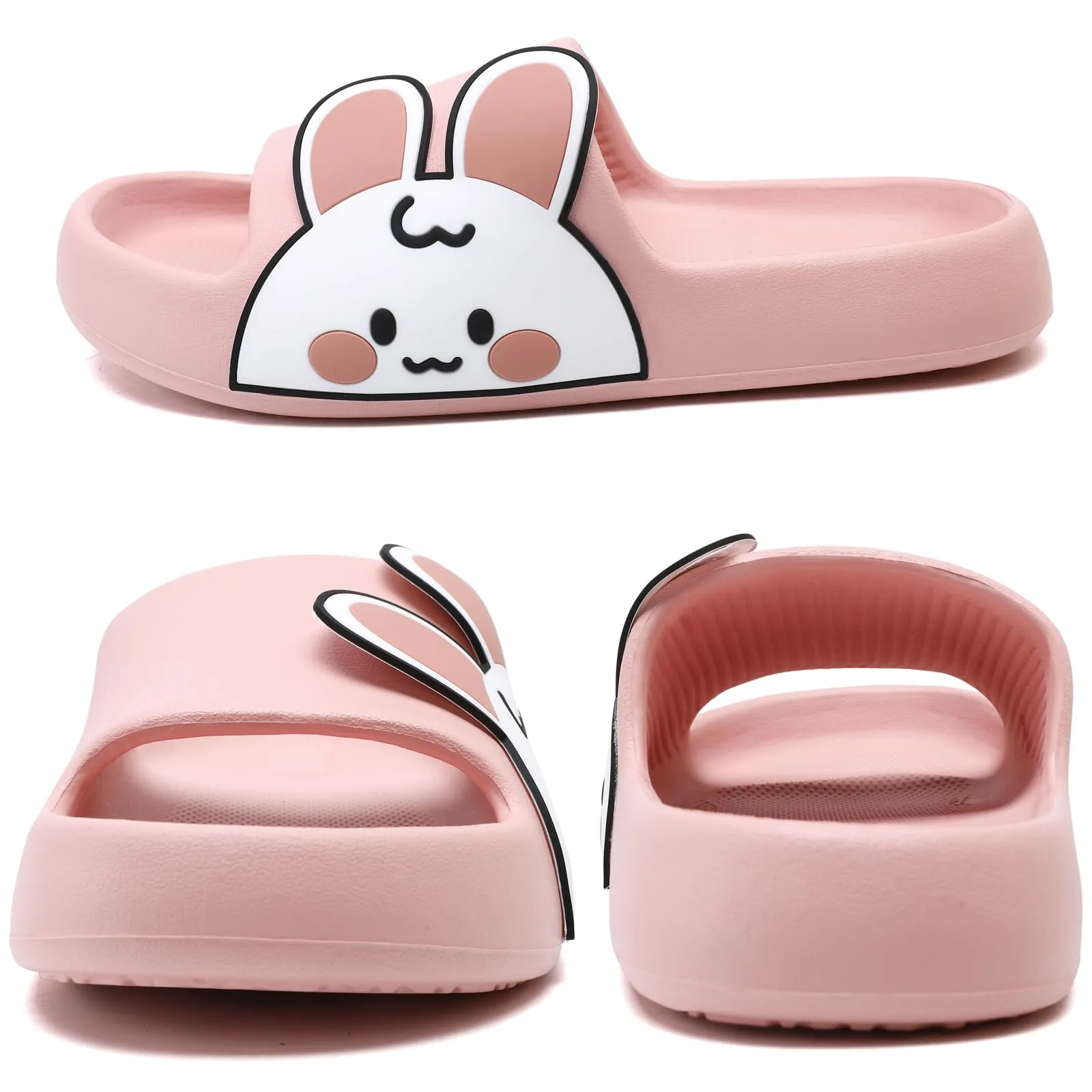 Waysoland Ciabatte donna uomo estive da Spiaggia Sandali,Ciabatte Morbide per bambini bagno,Doccia,pantofole antiscivolo infradito per interni esterni(Pink,27/28 EU) - immagine 2