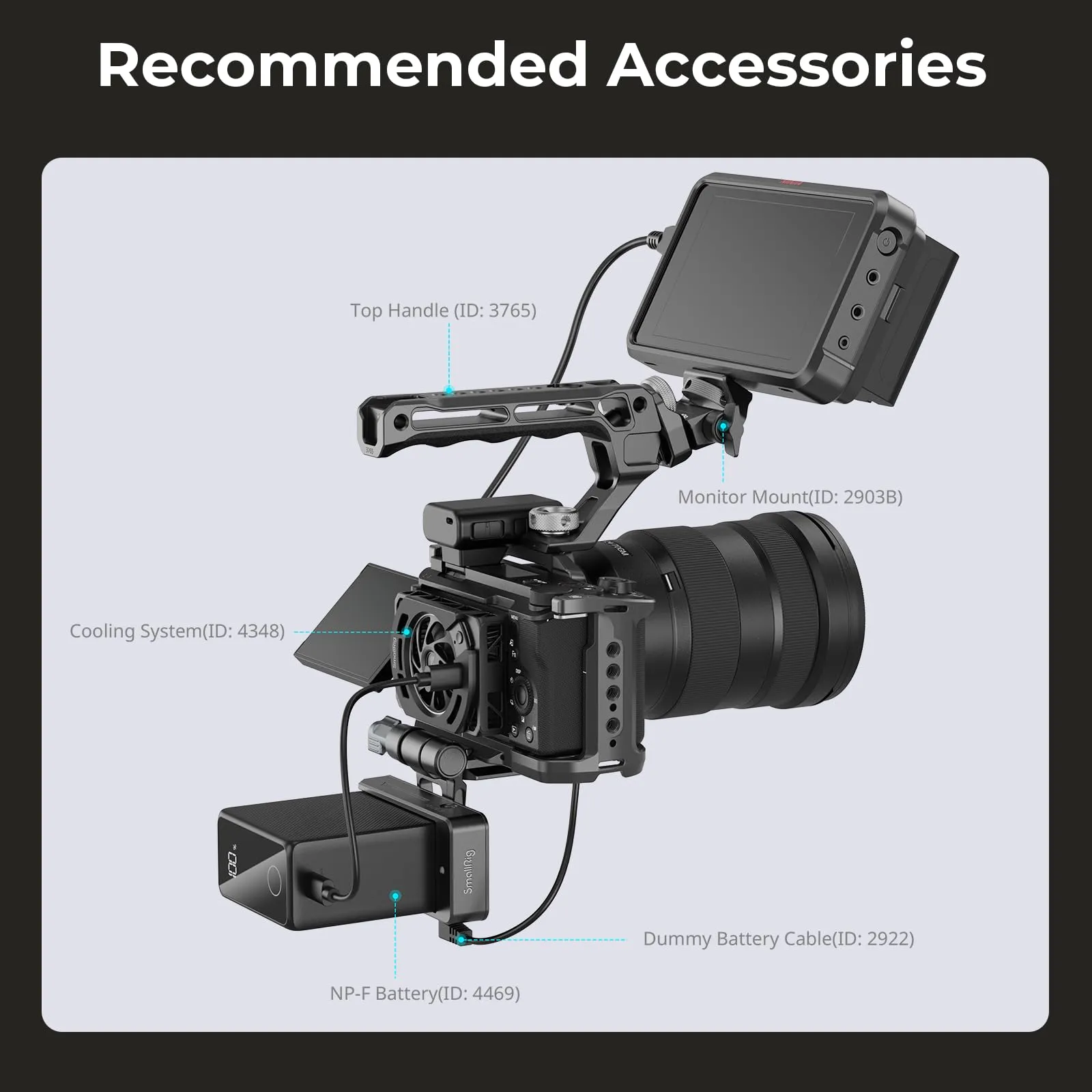 SMALLRIG Kit Gabbia per sony ZV-E10 II HDMI QR per ARRI - 4867 - immagine 8