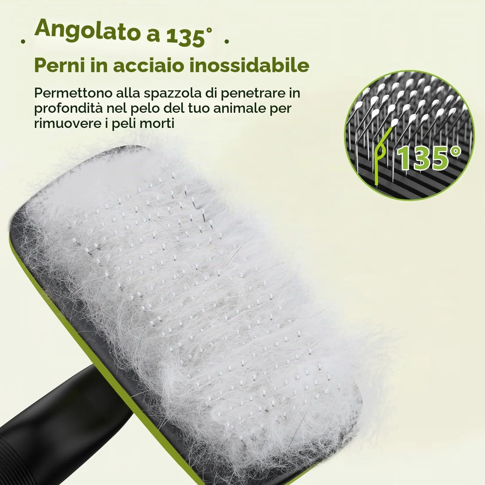 Pecute Spazzola Autopulente per Cani Gatti, Pettine Massaggiante - immagine 3