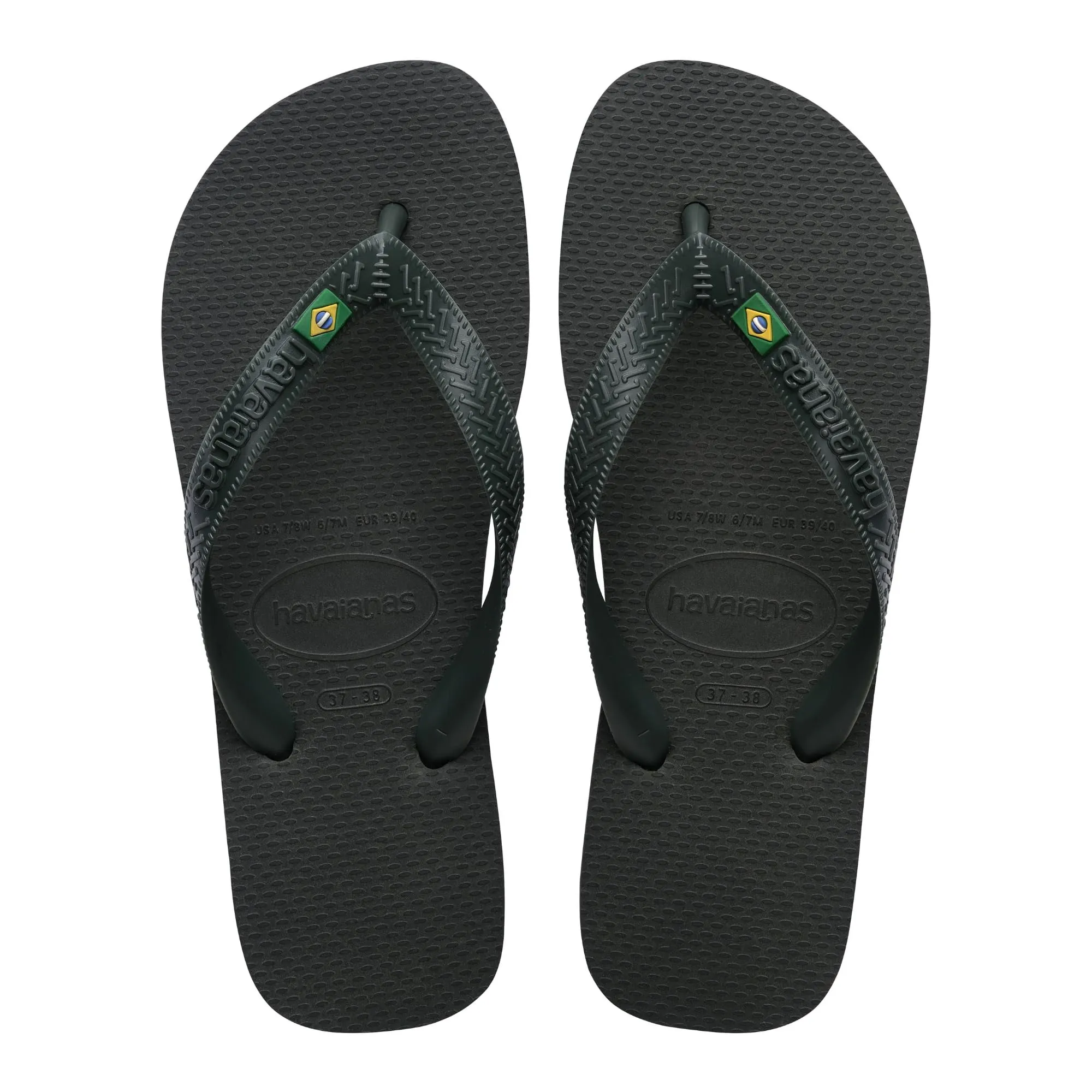 Havaianas Top Brasil Unisex - Adulto FlipFlop Olive Green 37 EU - immagine 1