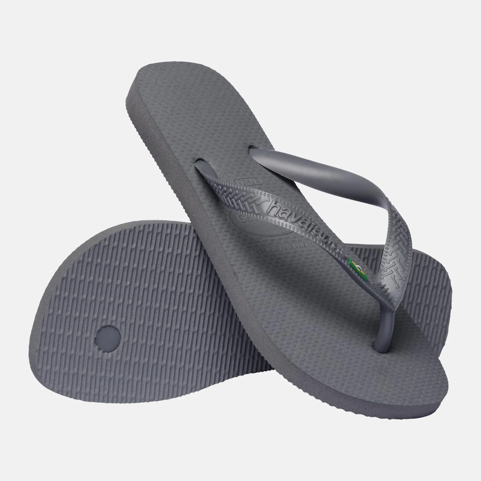 Havaianas - Top Brasil, Infradito Unisex da Adulto Comode, Resistenti e Leggere con Suola Antiscivolo e Bandiera del Brasile sulle Fascette, 41/42 - immagine 4